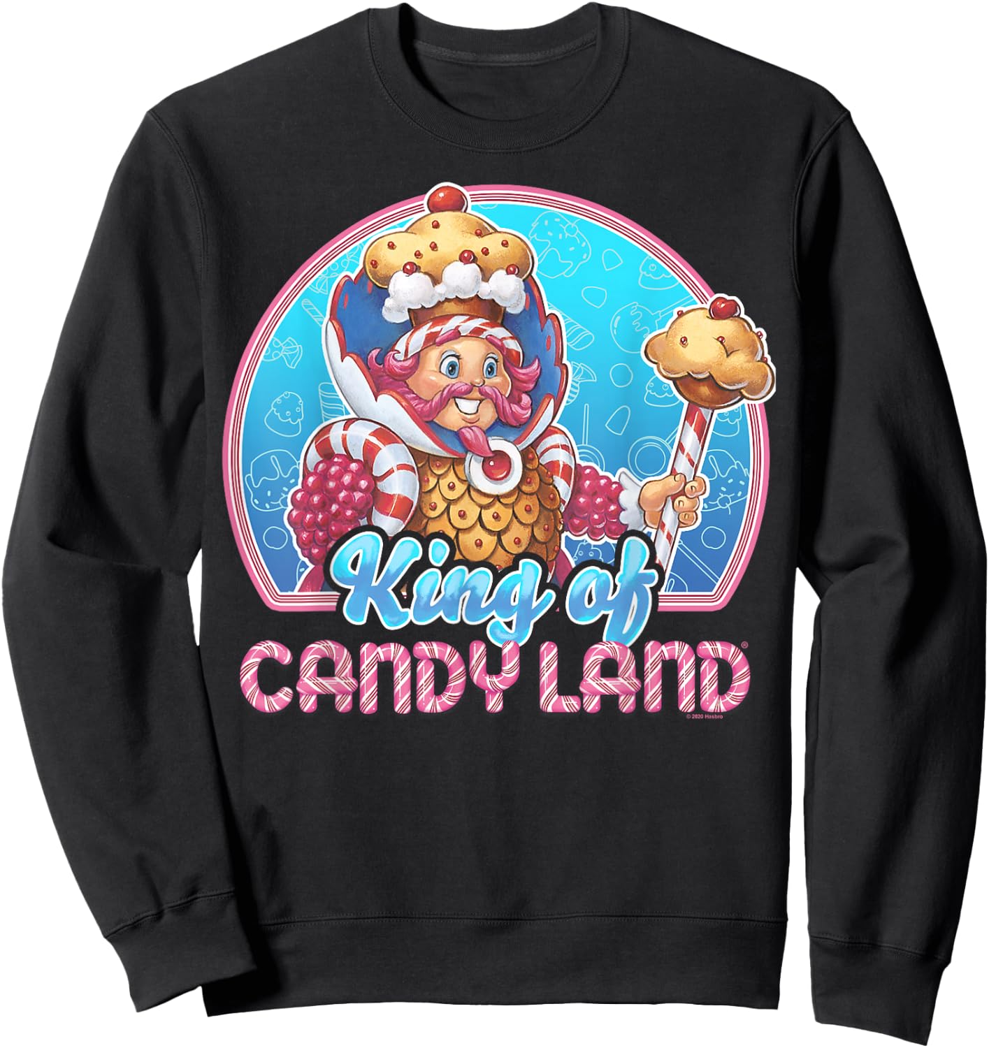 Candy Land King of Candy Land Portrait Sweatshirt - Sweatshirt | Black