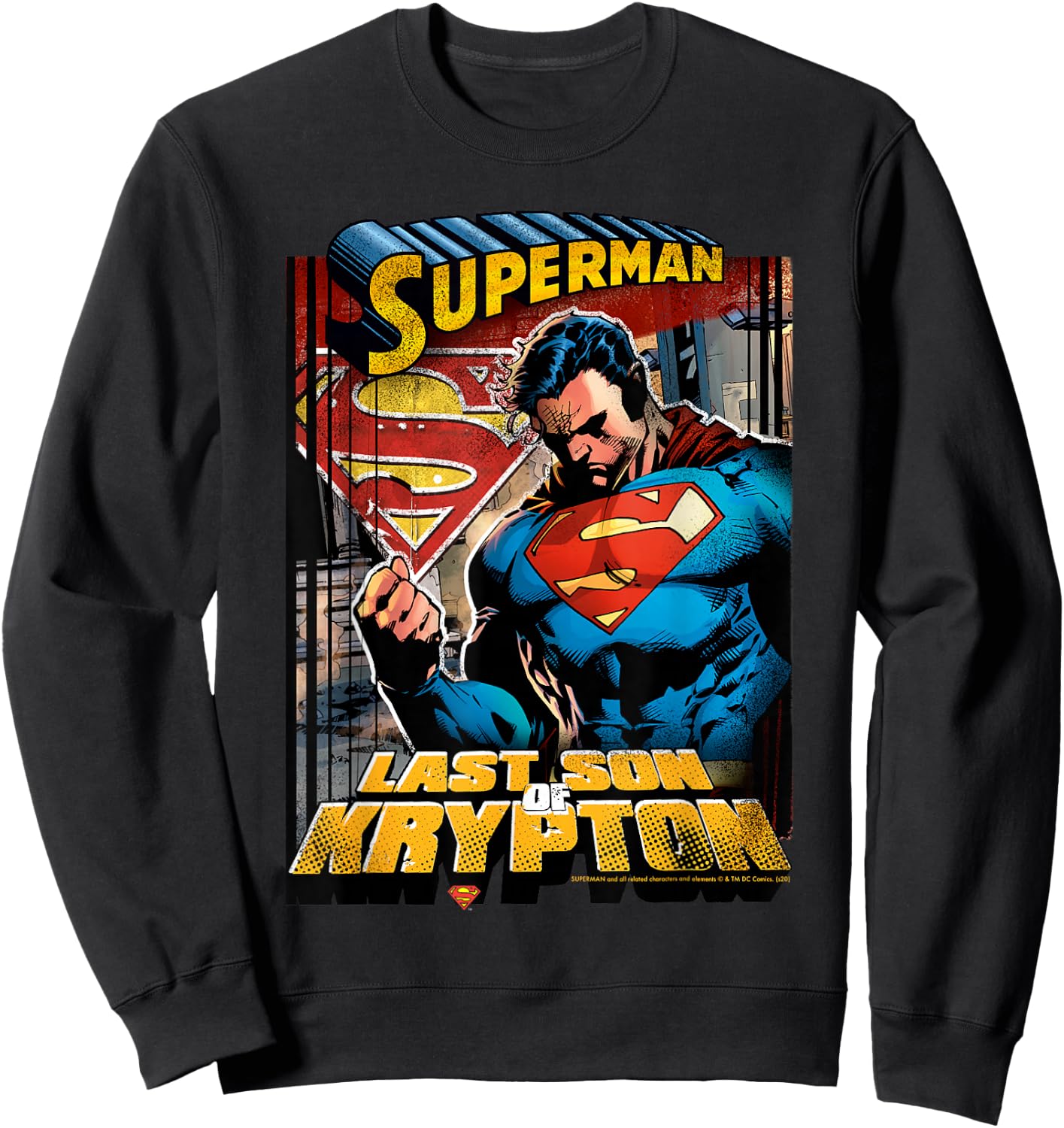 DC Comics Superman Last Son of Krypton Sweatshirt - Sweatshirt | Black
