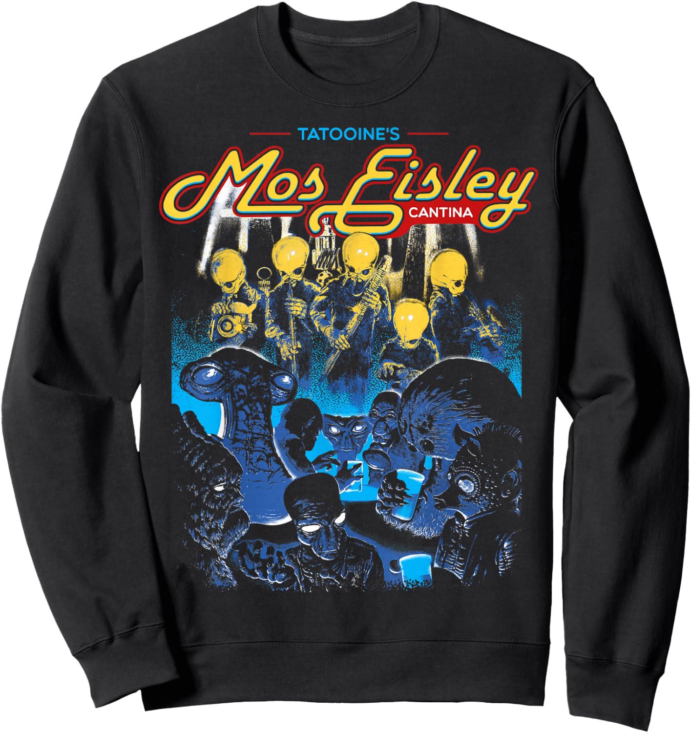 Star Wars Mos Eisley Cantina Band Poster Sweatshirt - Sweatshirt | Black