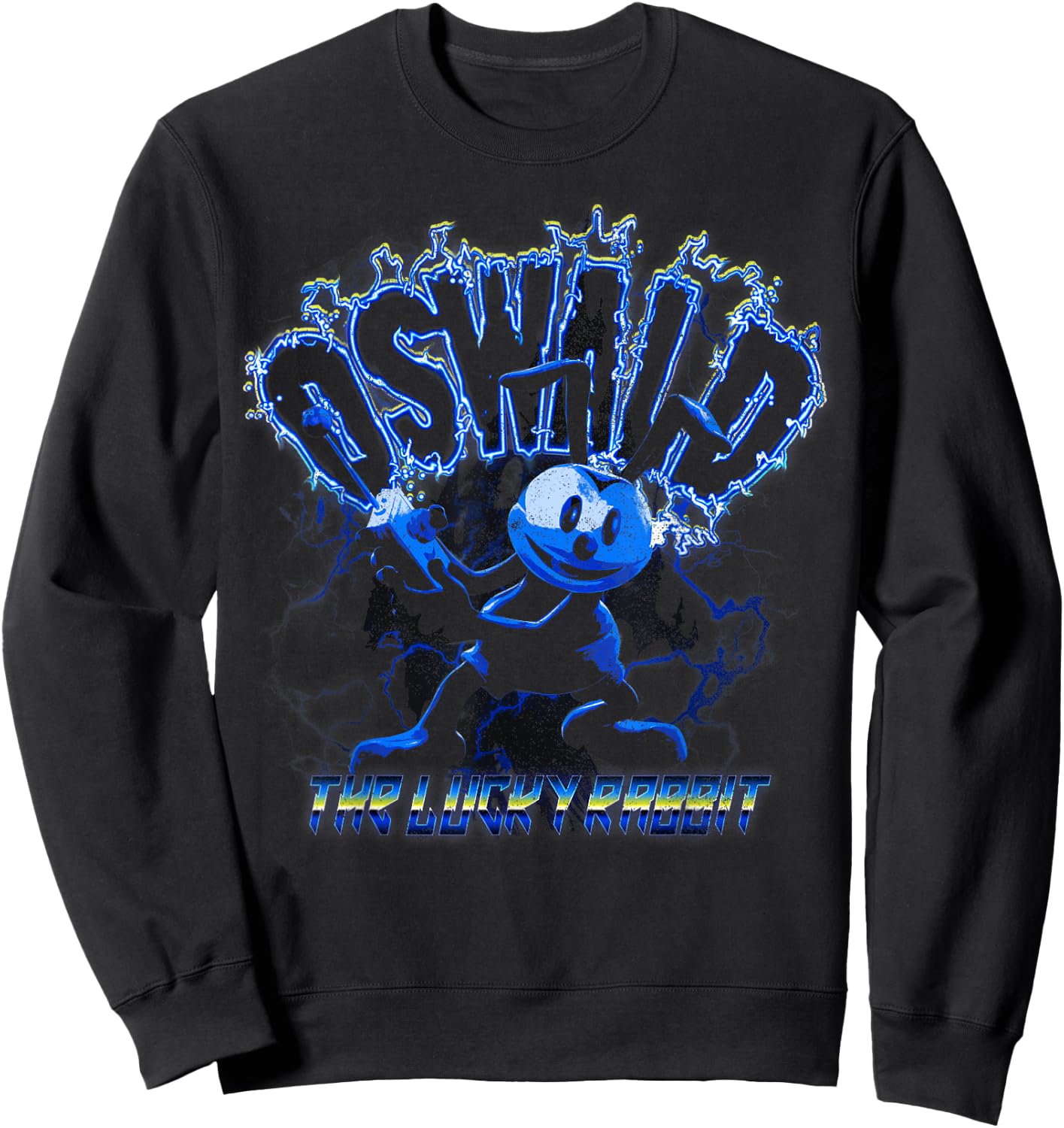 Disney Epic Mickey Oswald The Lucky Rabbit Portrait Sweatshirt - Sweatshirt | Black