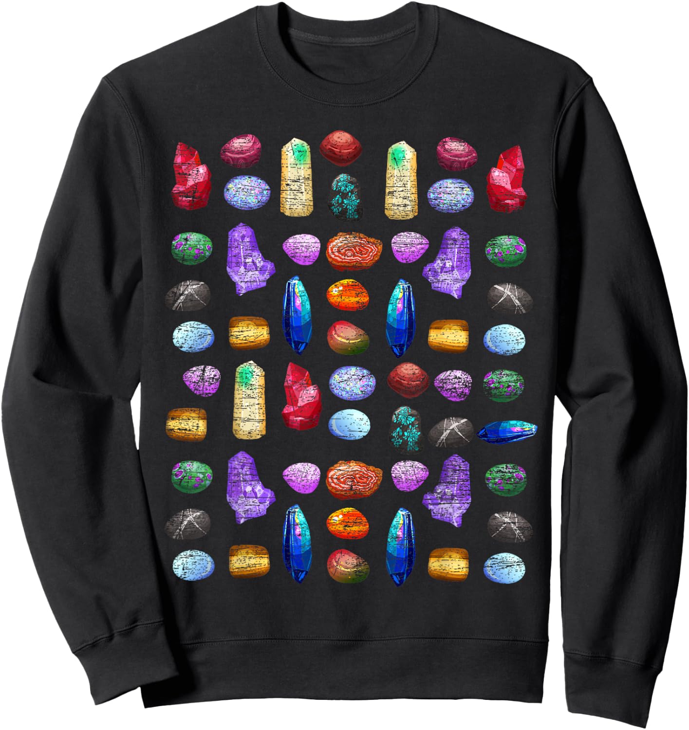Gemstone Collection Geology Gift Sweatshirt - Sweatshirt | Black
