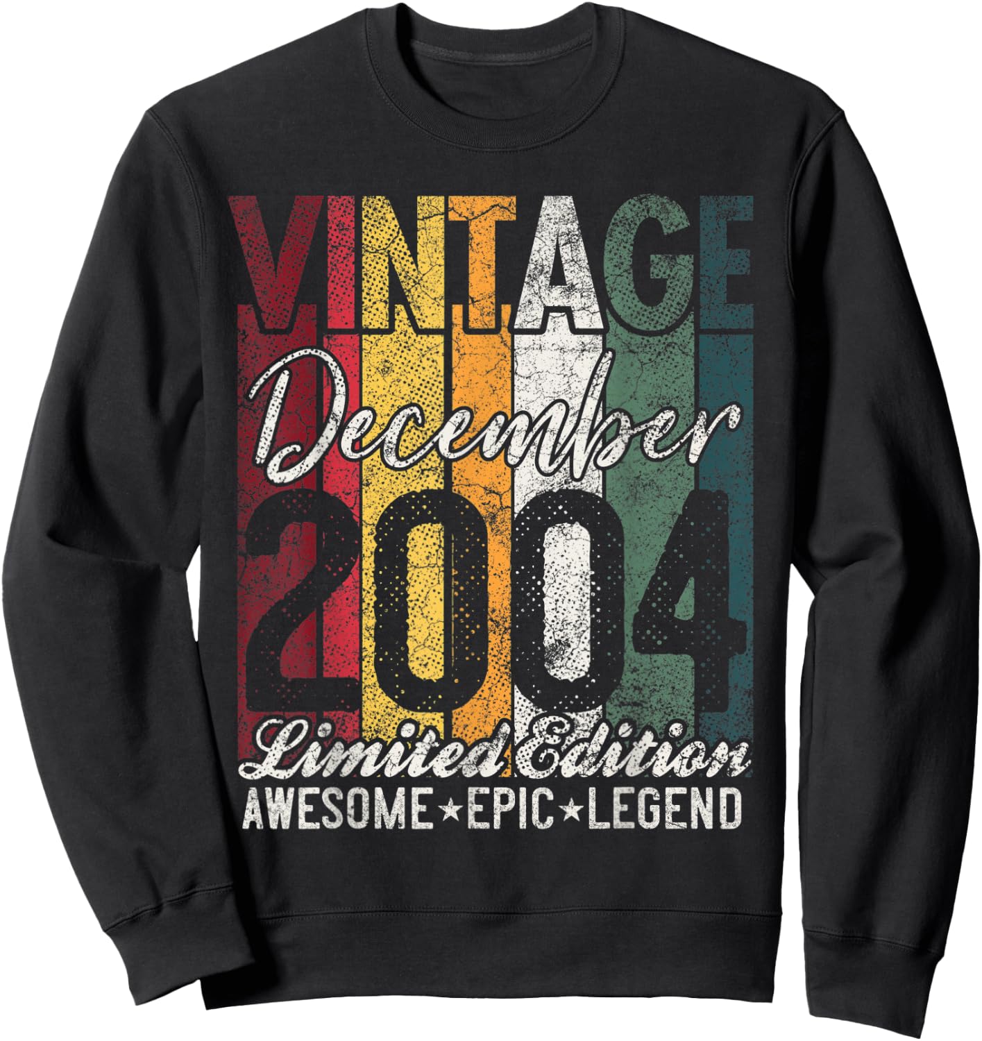 Awesome Since December 2004 19th Birthday Gift 19 Years Old Sweatshirt - Sweatshirt | Black