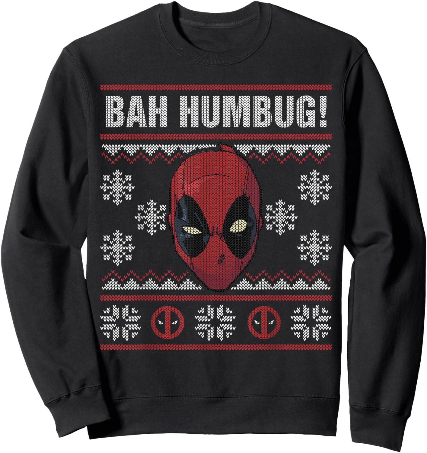Marvel Deadpool Bah Humbug Holiday Sweatshirt - Sweatshirt | Black