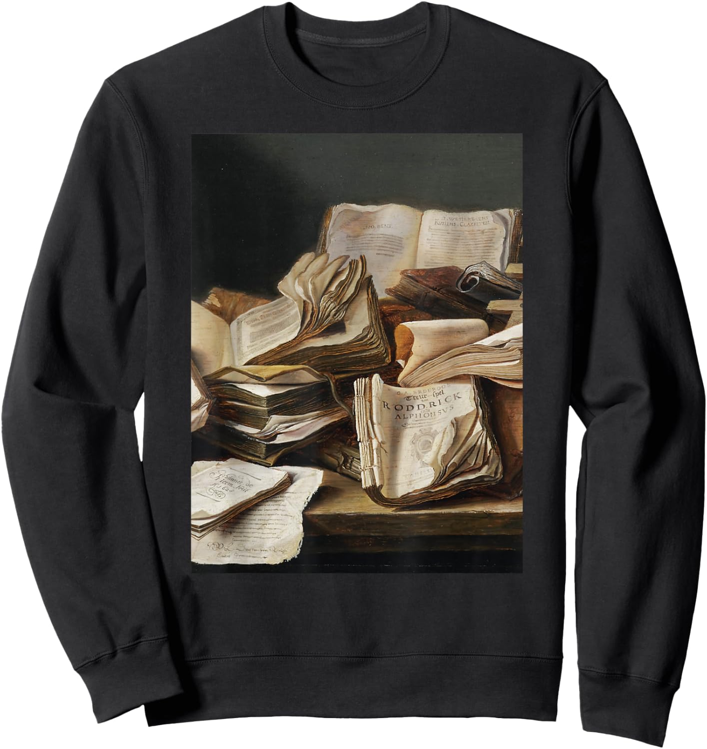 Dark Academia Aesthetic Styles Book Lover Art Sweatshirt - Sweatshirt | Black