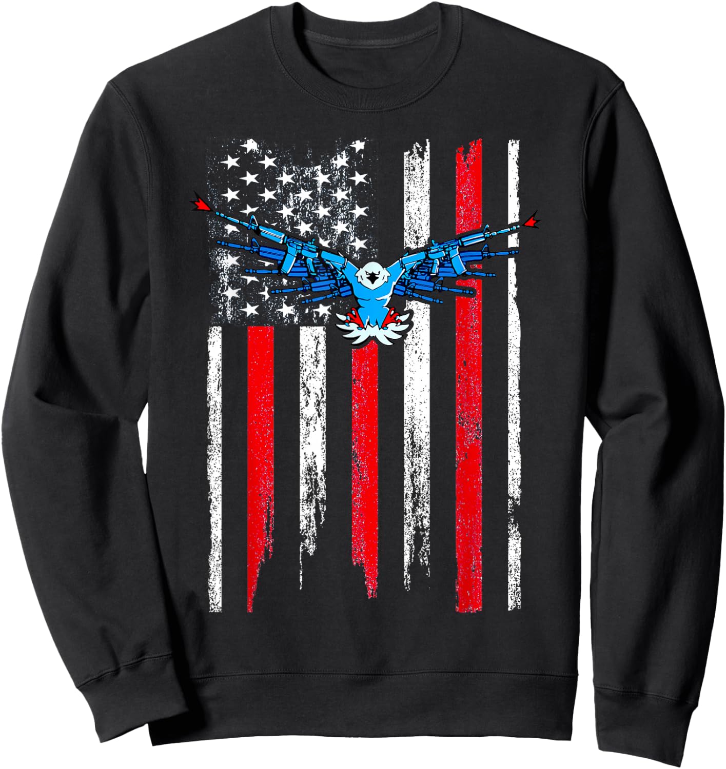 American Flag Demolition Ranch Sweatshirt - Sweatshirt | Black