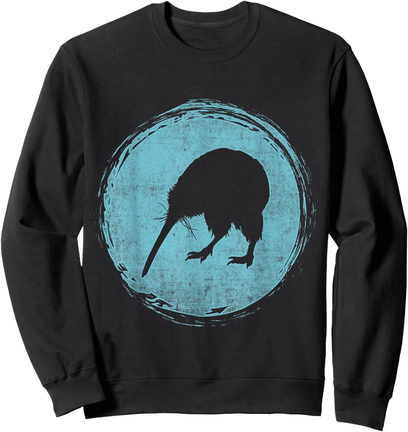 Retro Kiwi New Zealand Sweatshirt - Sweatshirt | Black