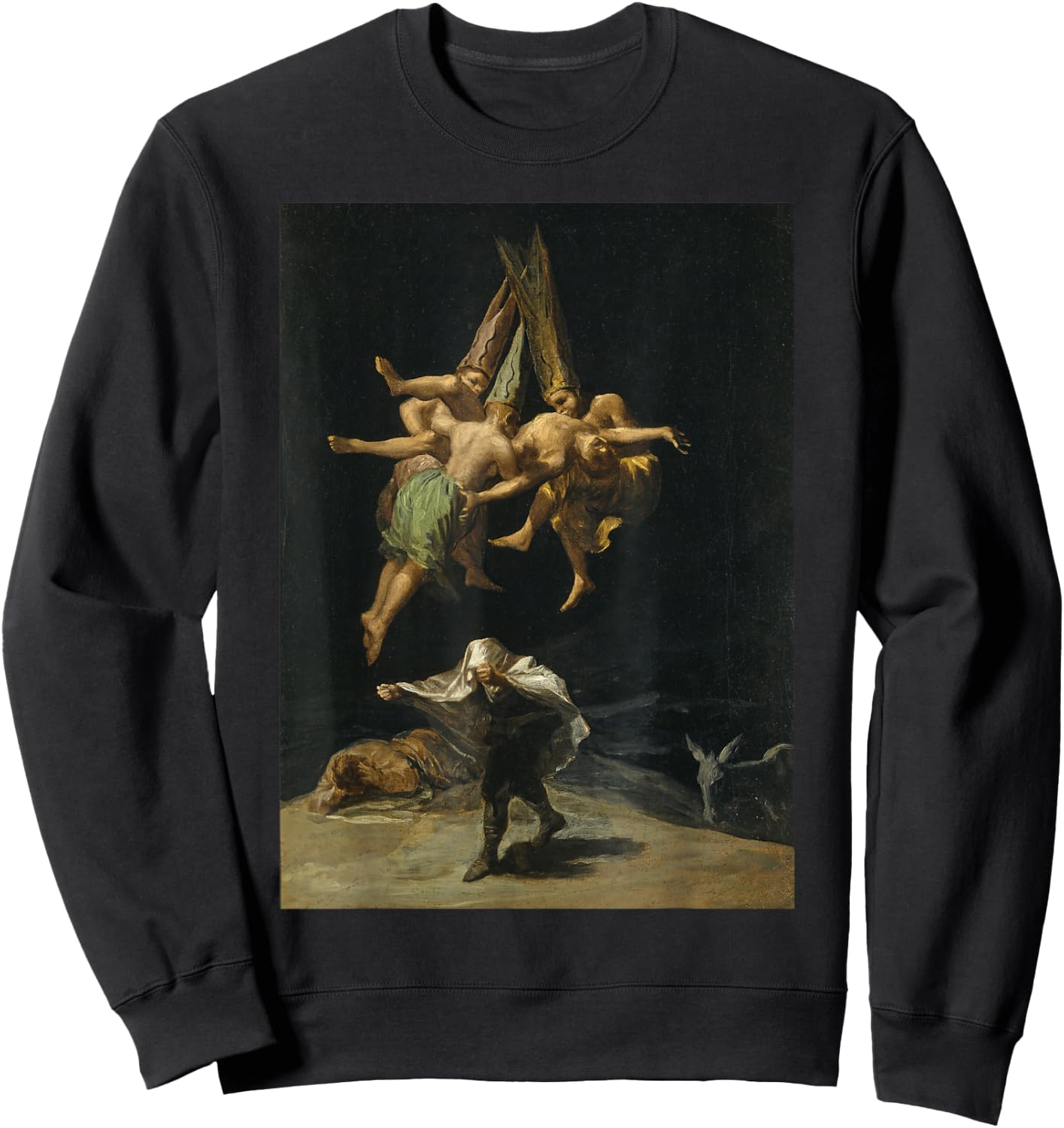Famous Renaissance Painting Illustration Sweatshirt - Sweatshirt | Black