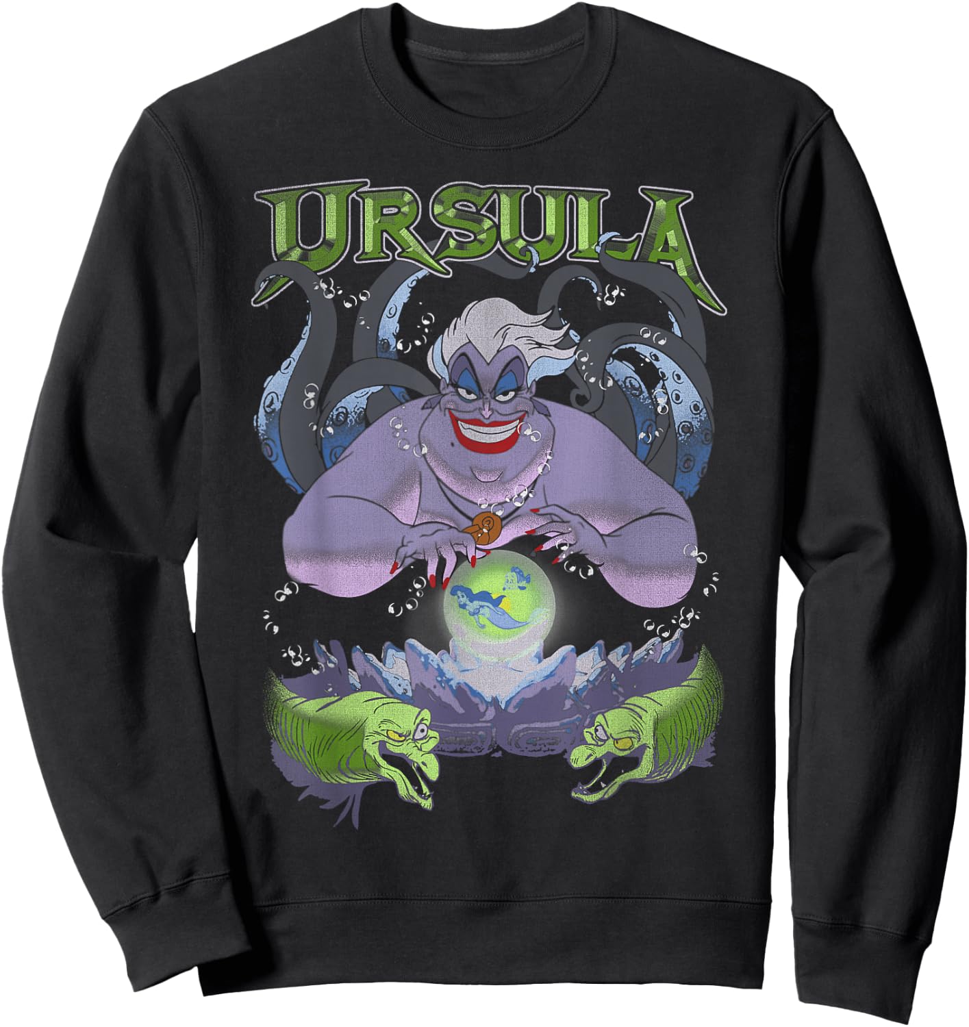 Disney The Little Mermaid Ursula Cauldron Dark Portrait Sweatshirt - Sweatshirt | Black