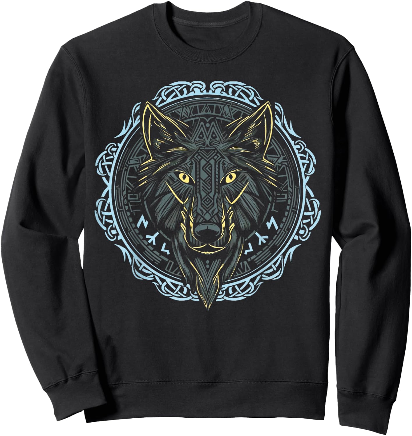 VIKING CELTIC FENRIR - Wolf Of Odin Norse Myths Nordic Gifts Sweatshirt - Sweatshirt | Black