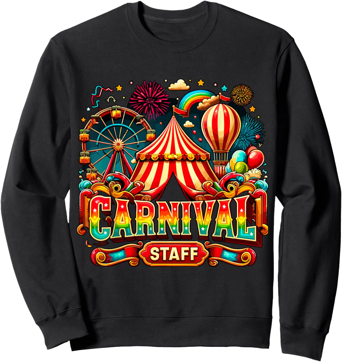Carnival Staff Matching Circus Sweatshirt - Sweatshirt | Black