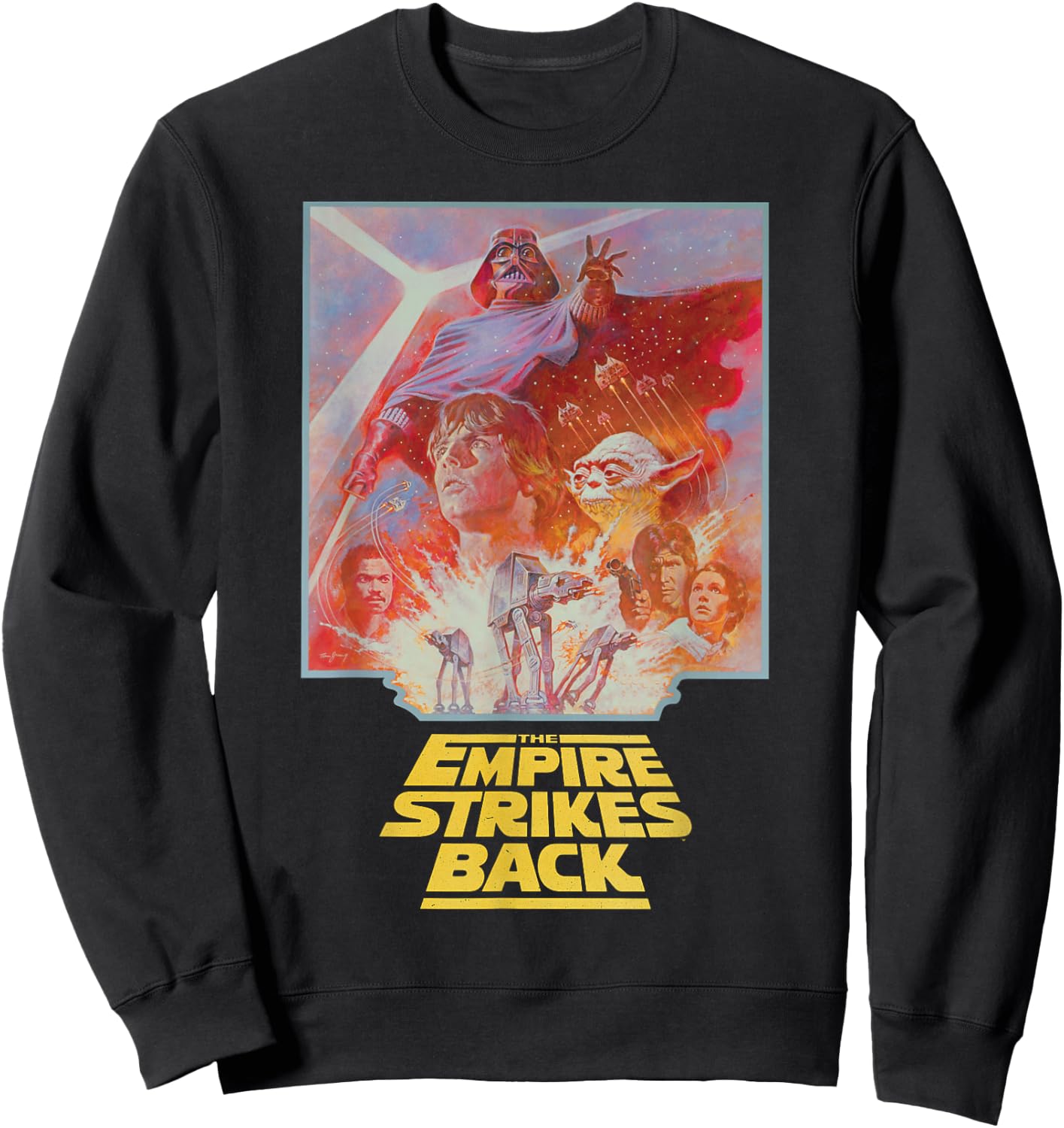 Star Wars The Empire Strikes Back Vintage Poster Art Sweatshirt - Sweatshirt | Black