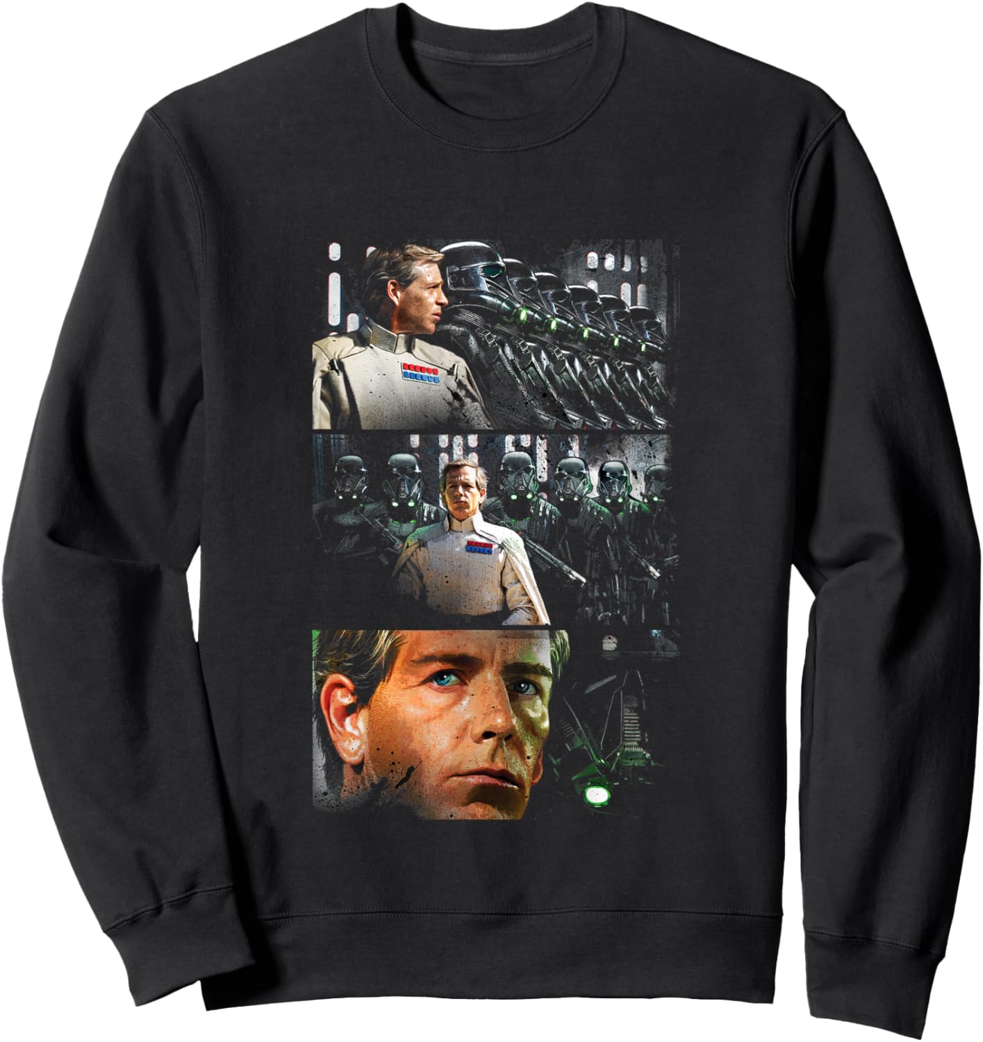 Star Wars Rogue One Iconic Orson Krennic Retro Chest Panels Sweatshirt - Sweatshirt | Black