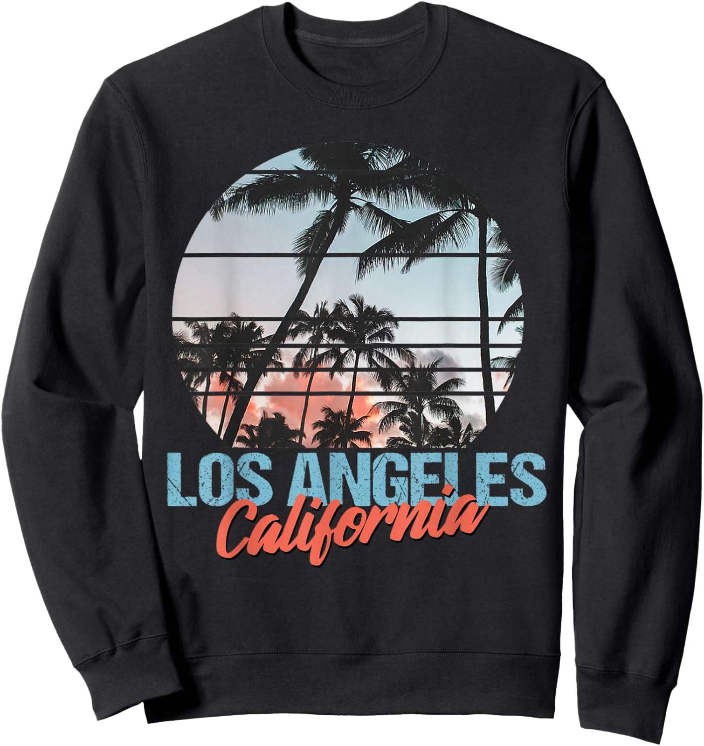 Los Angeles California Pride Vacation Travel Tourist Gift Sweatshirt - Sweatshirt | Black