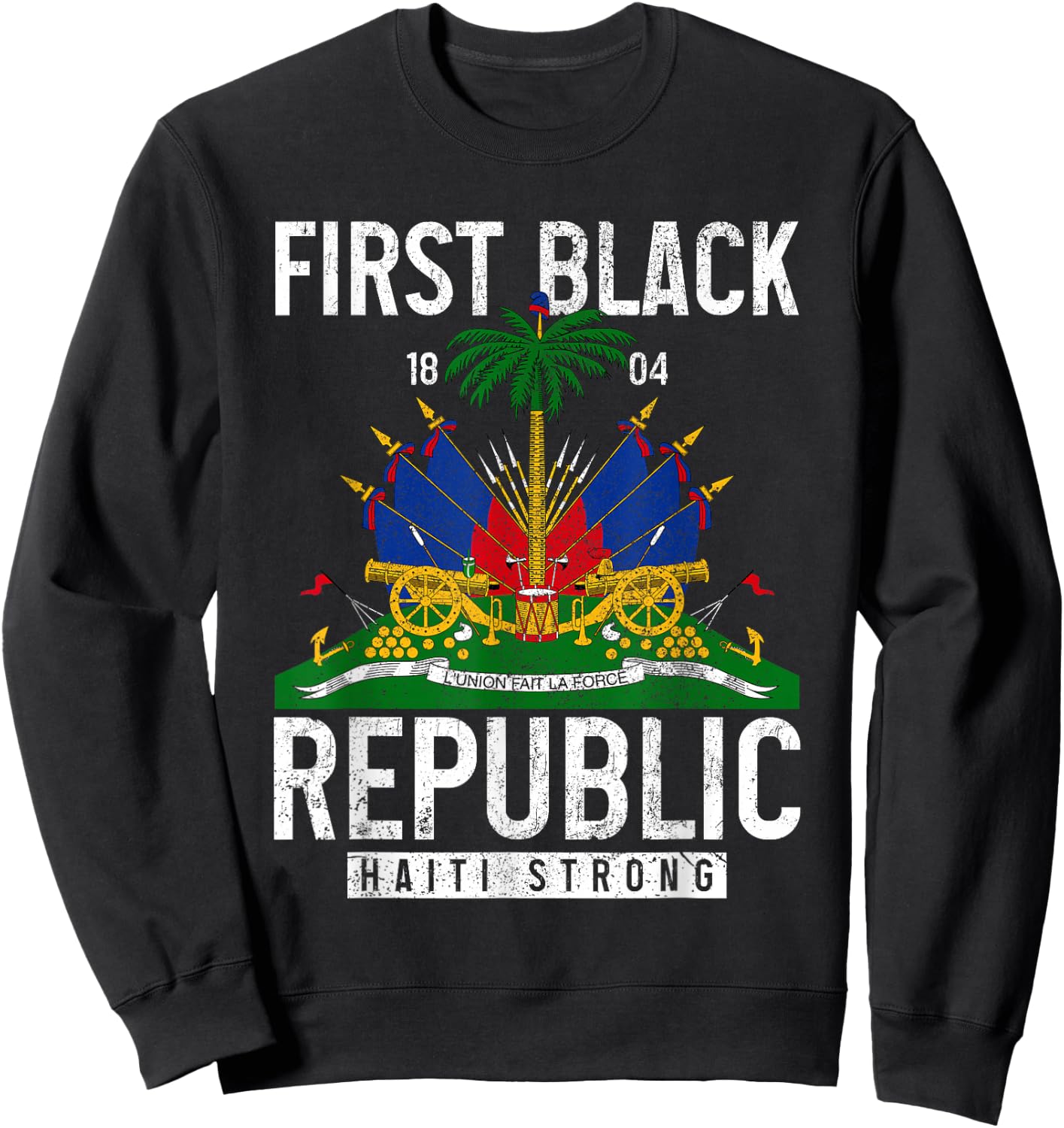Haitian Flag Prize Sweatshirt - Sweatshirt | Black