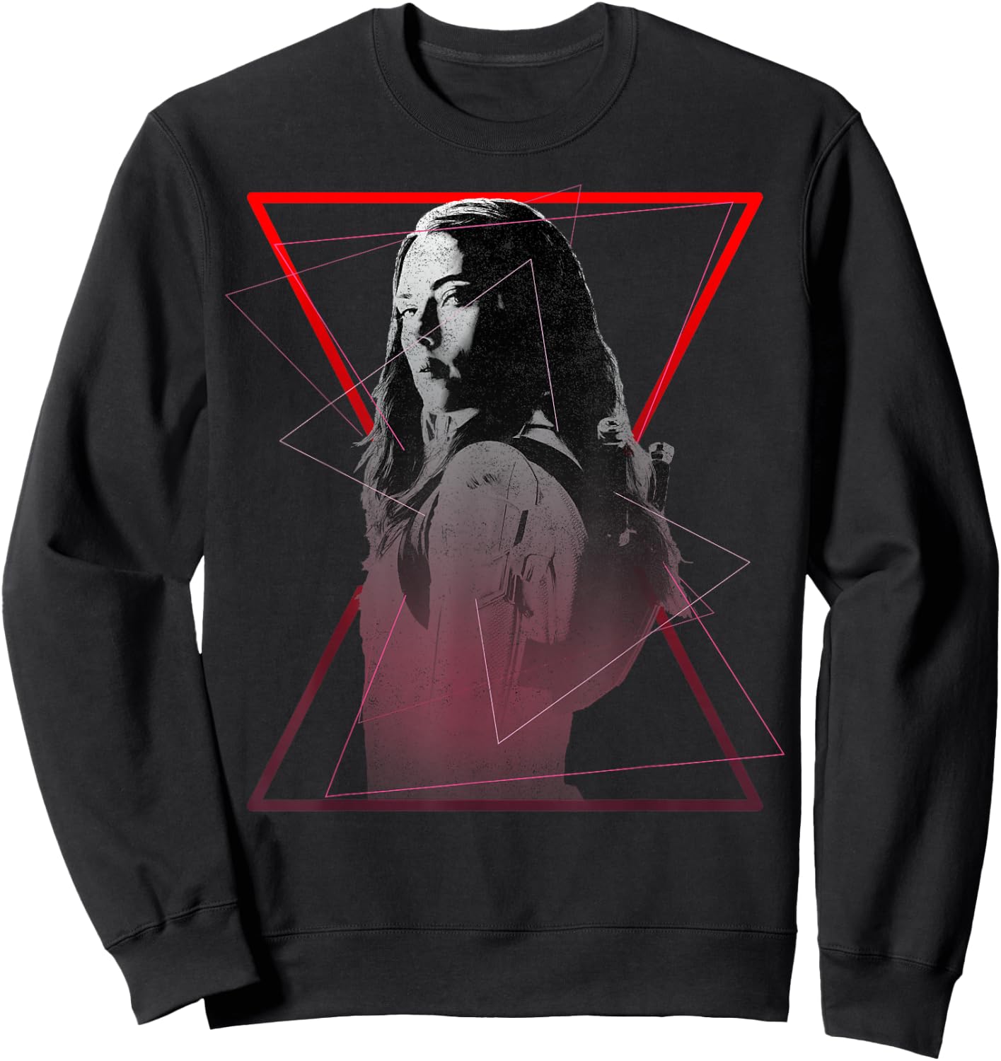 Marvel Black Widow Symbol Portrait Sweatshirt - Sweatshirt | Black