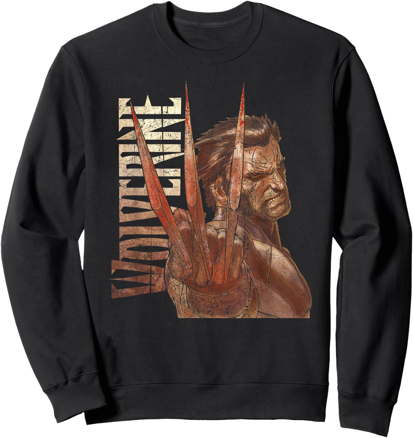 Marvel X-Men Wolverine Three Claws Sweatshirt - Sweatshirt | Black
