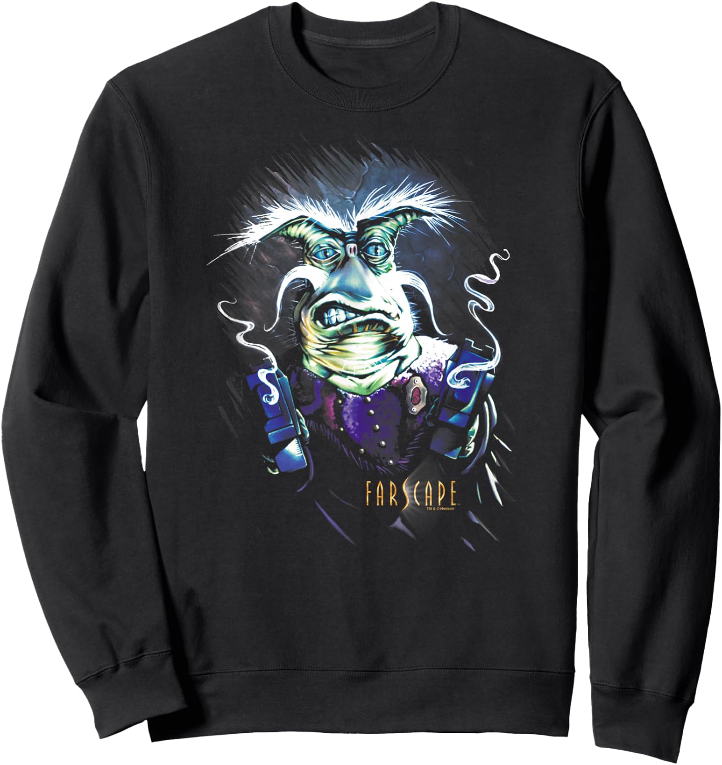 Farscape Rygel Smoking Guns Sweatshirt - Sweatshirt | Black