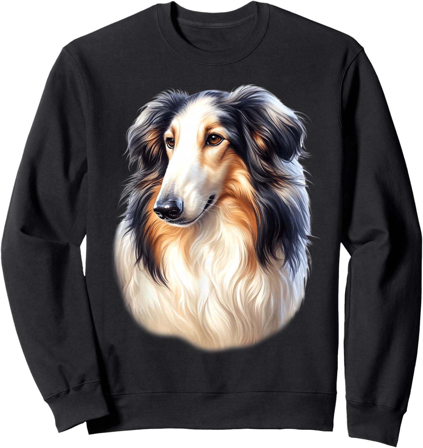 Borzoi Dog Sweatshirt - Sweatshirt | Black