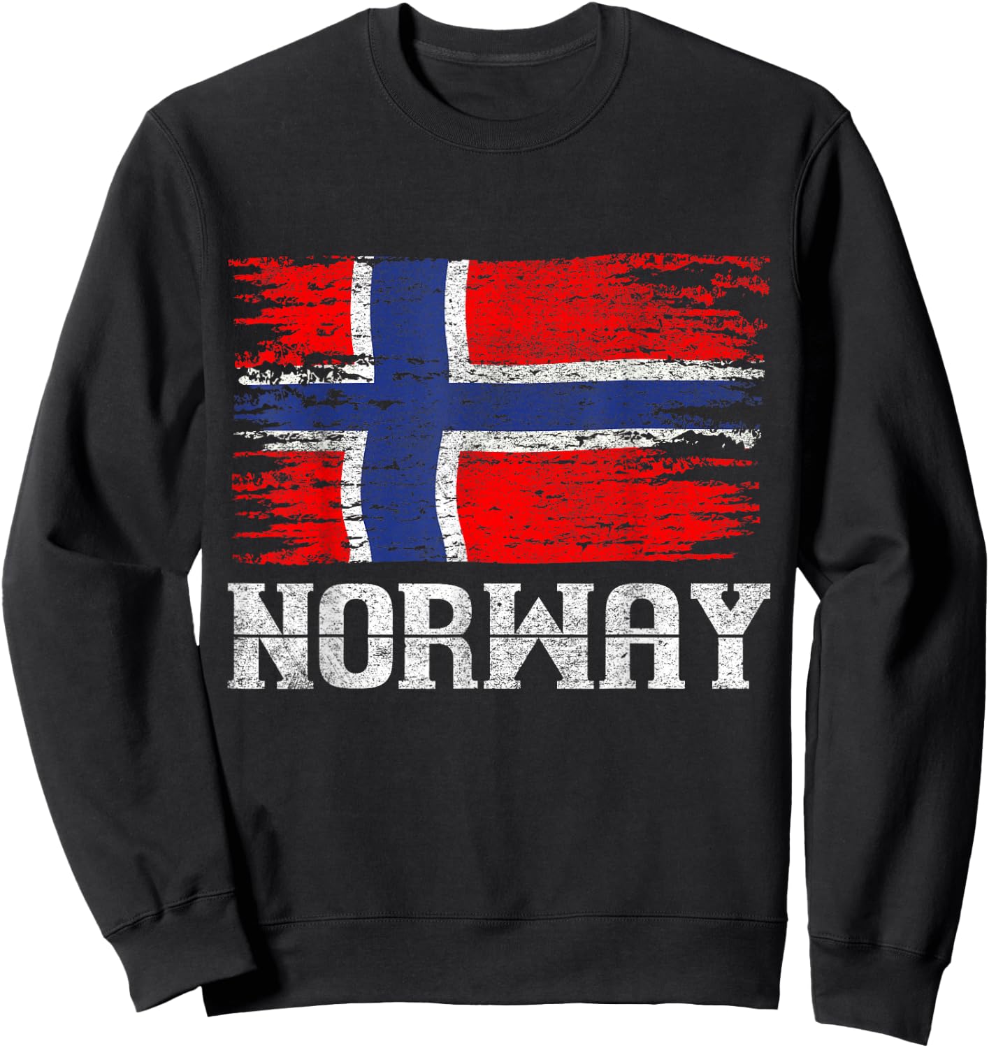 Norway Flag Scandinavia Gift Oslo Norway Sweatshirt - Sweatshirt | Black