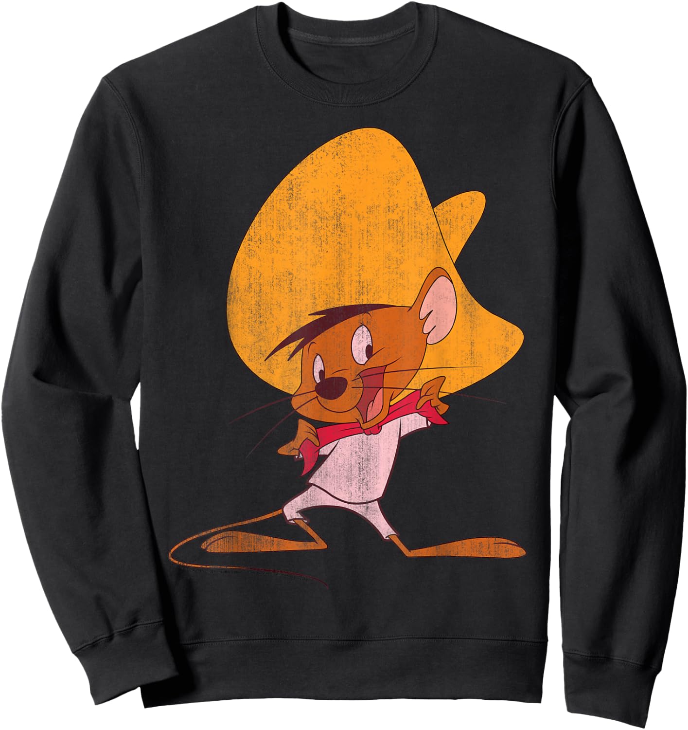 Looney Tunes Speedy Gonzales Red Hue Portrait Sweatshirt - Sweatshirt | Black