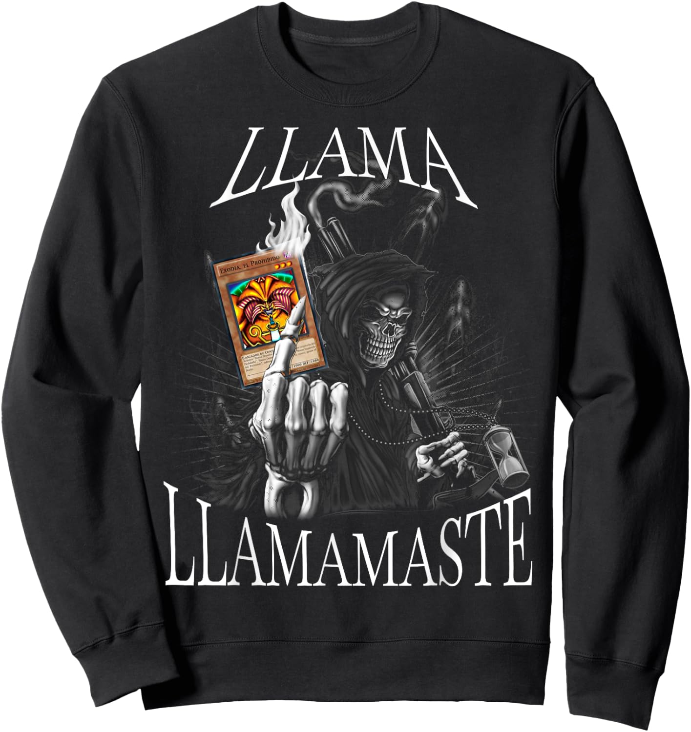 Llama llamamaste llama mas temprano Sweatshirt - Sweatshirt | Black