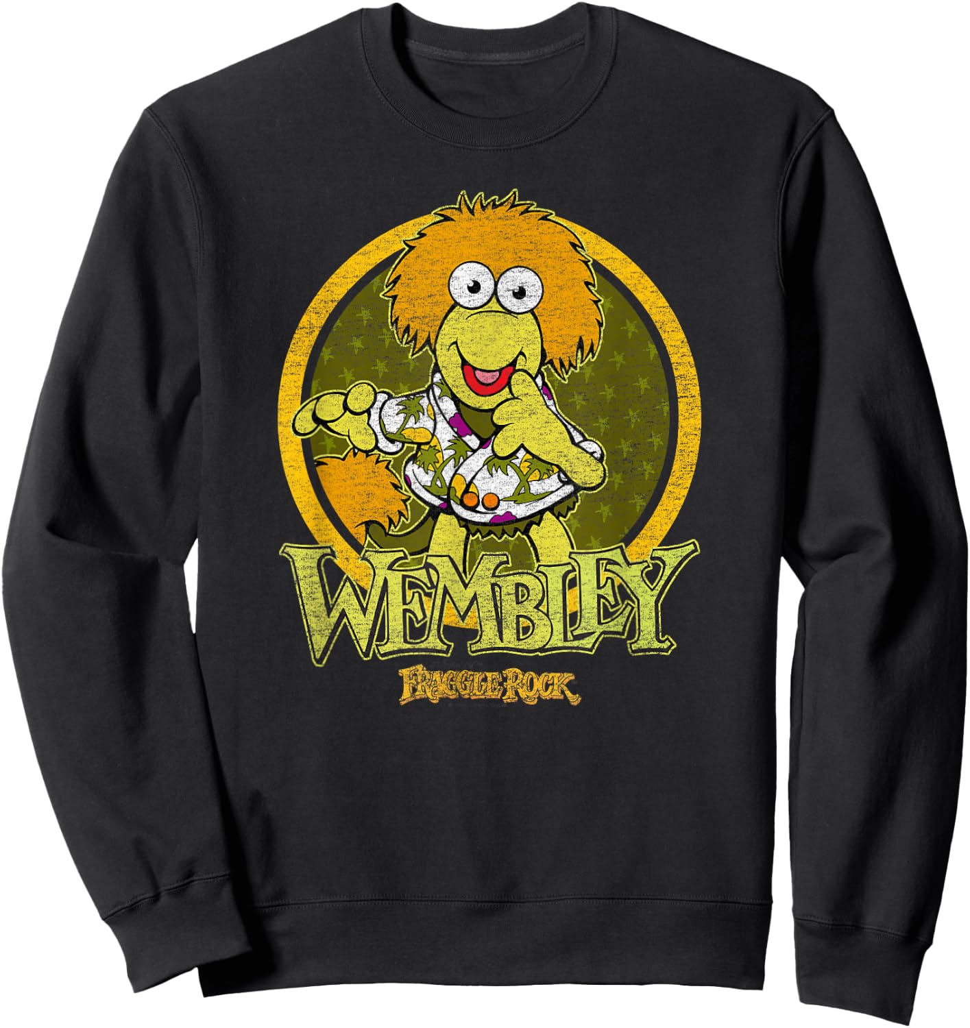 Fraggle Rock Wembley Circle Sweatshirt - Sweatshirt | Black