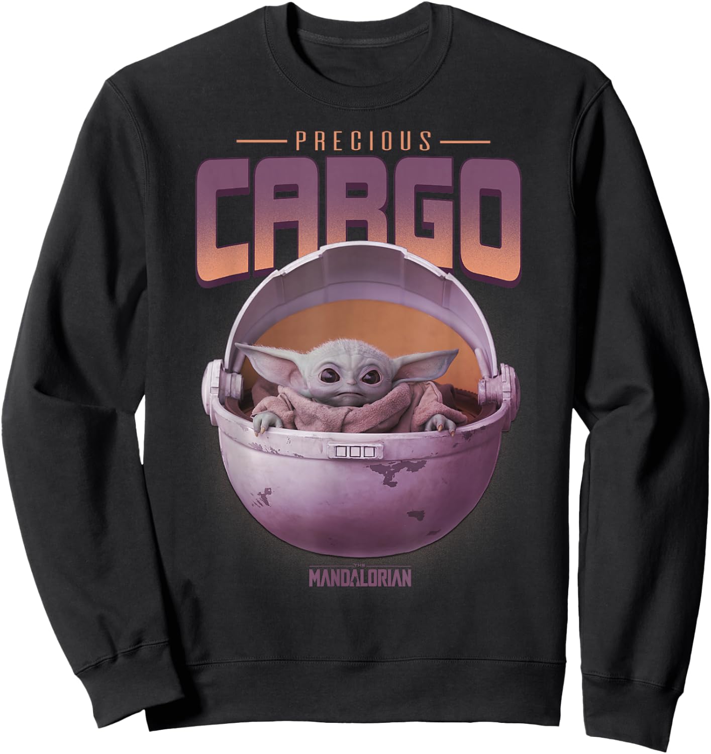 Star Wars The Mandalorian The Child Precious Cargo Purple Sweatshirt - Sweatshirt | Black