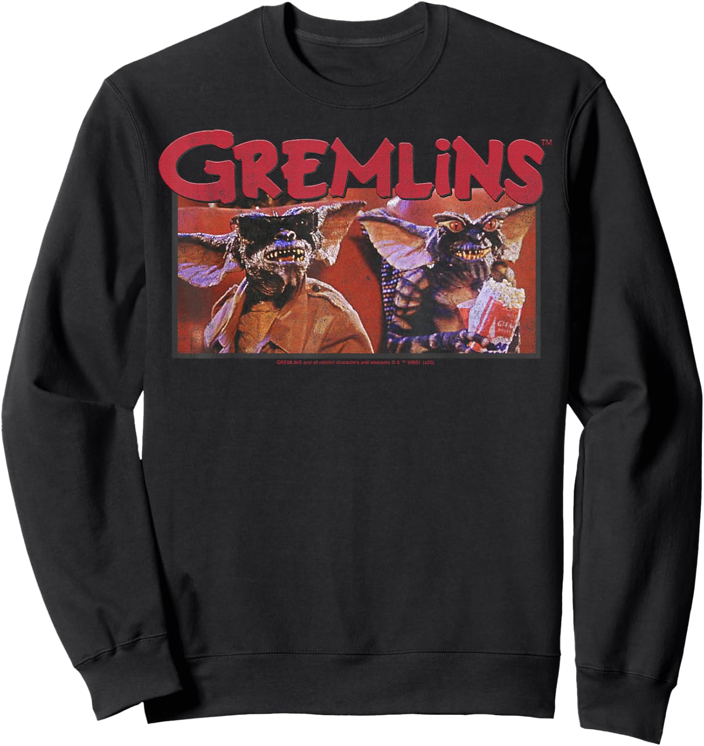 Gremlins at The Movies Portrait Sweatshirt - Sweatshirt | Black