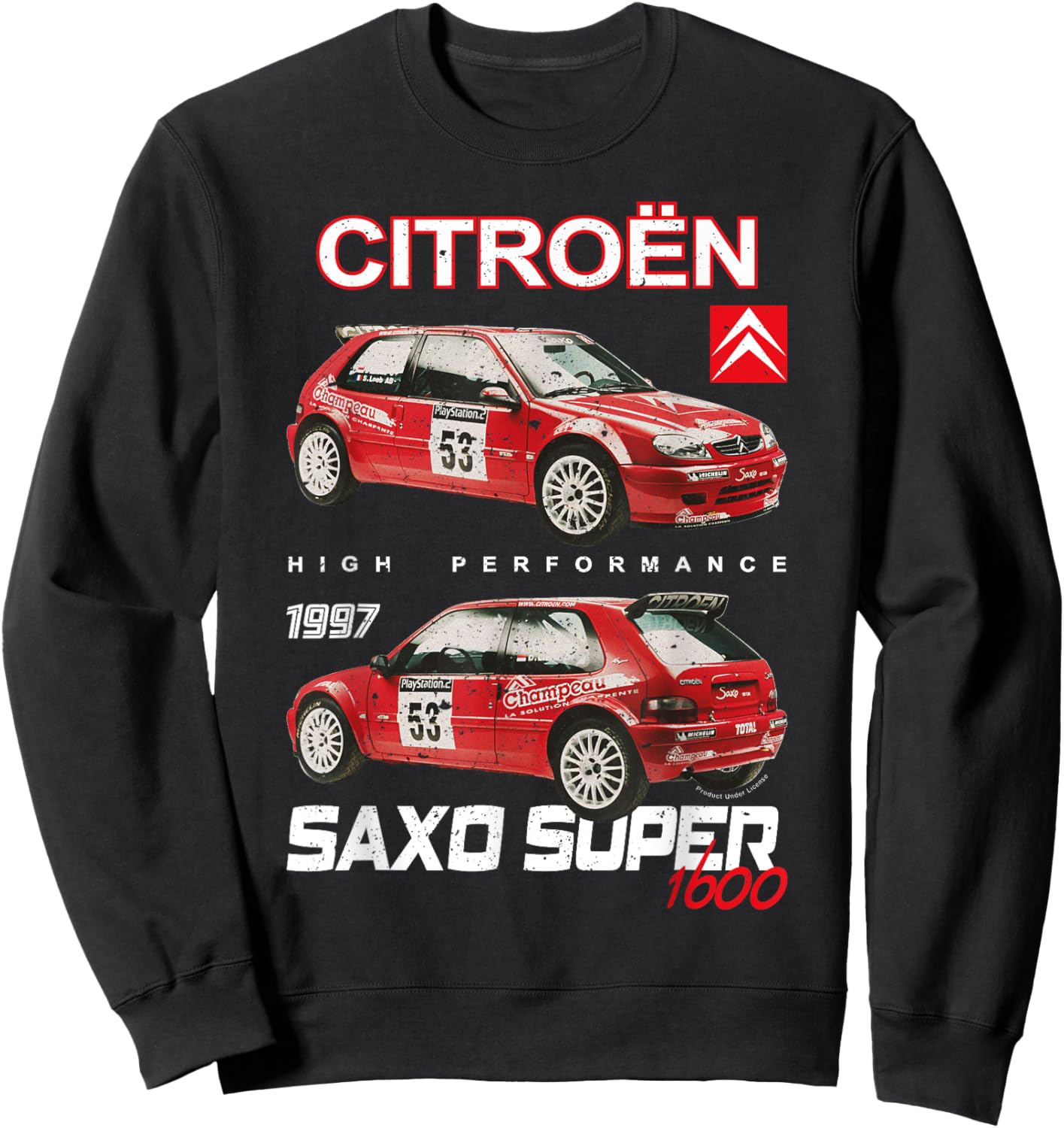 Citroën 1997 Saxo Super 1600 Sweatshirt - Sweatshirt | Black