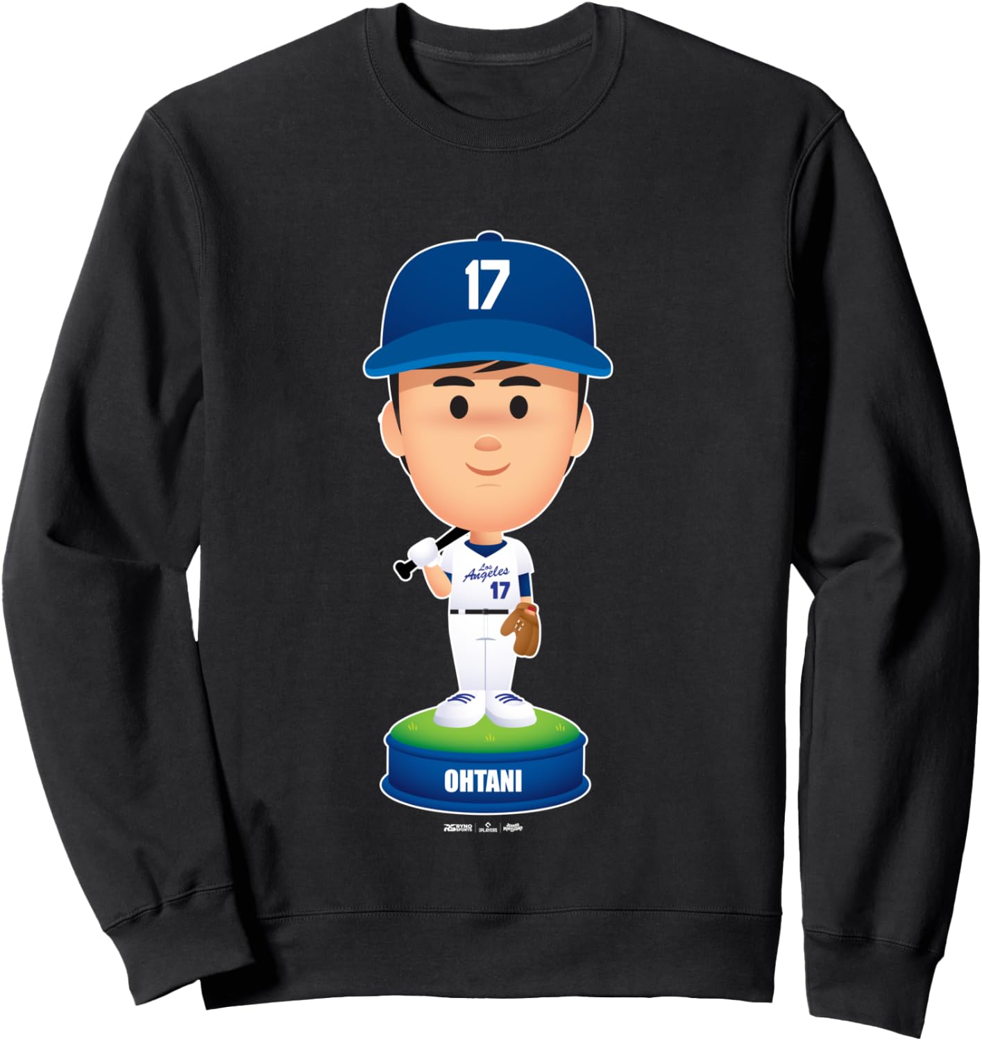 Shohei Ohtani Los Angeles Baseball Bobblehead MLBPA Sweatshirt - Sweatshirt | Black