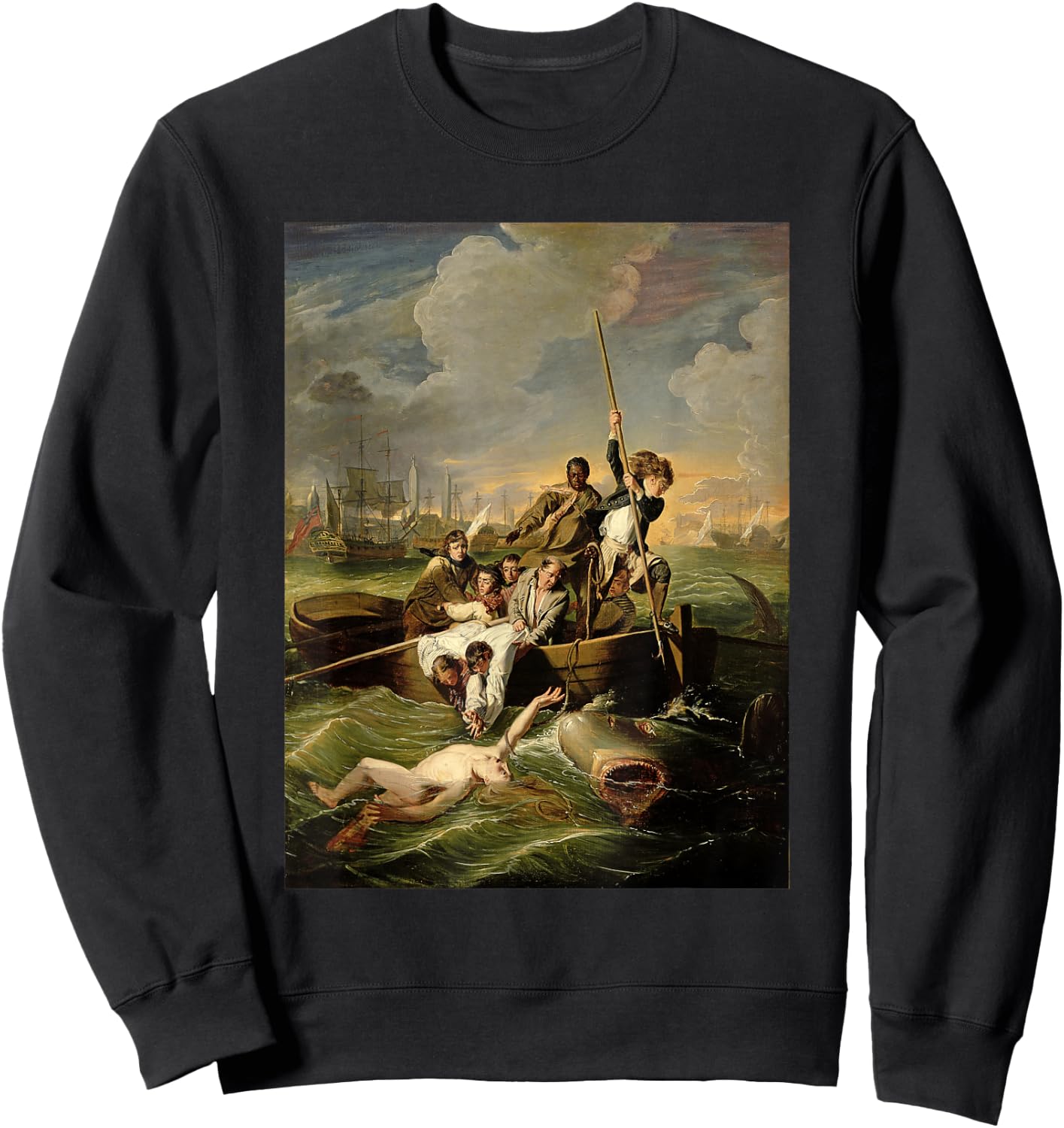 John Singleton Copley's Watson and the Shark Sweatshirt - Sweatshirt | Black