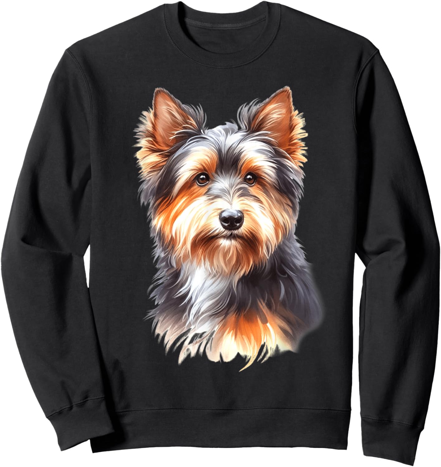 Australian Terrier Dog Portrait Sweatshirt - Sweatshirt | Black