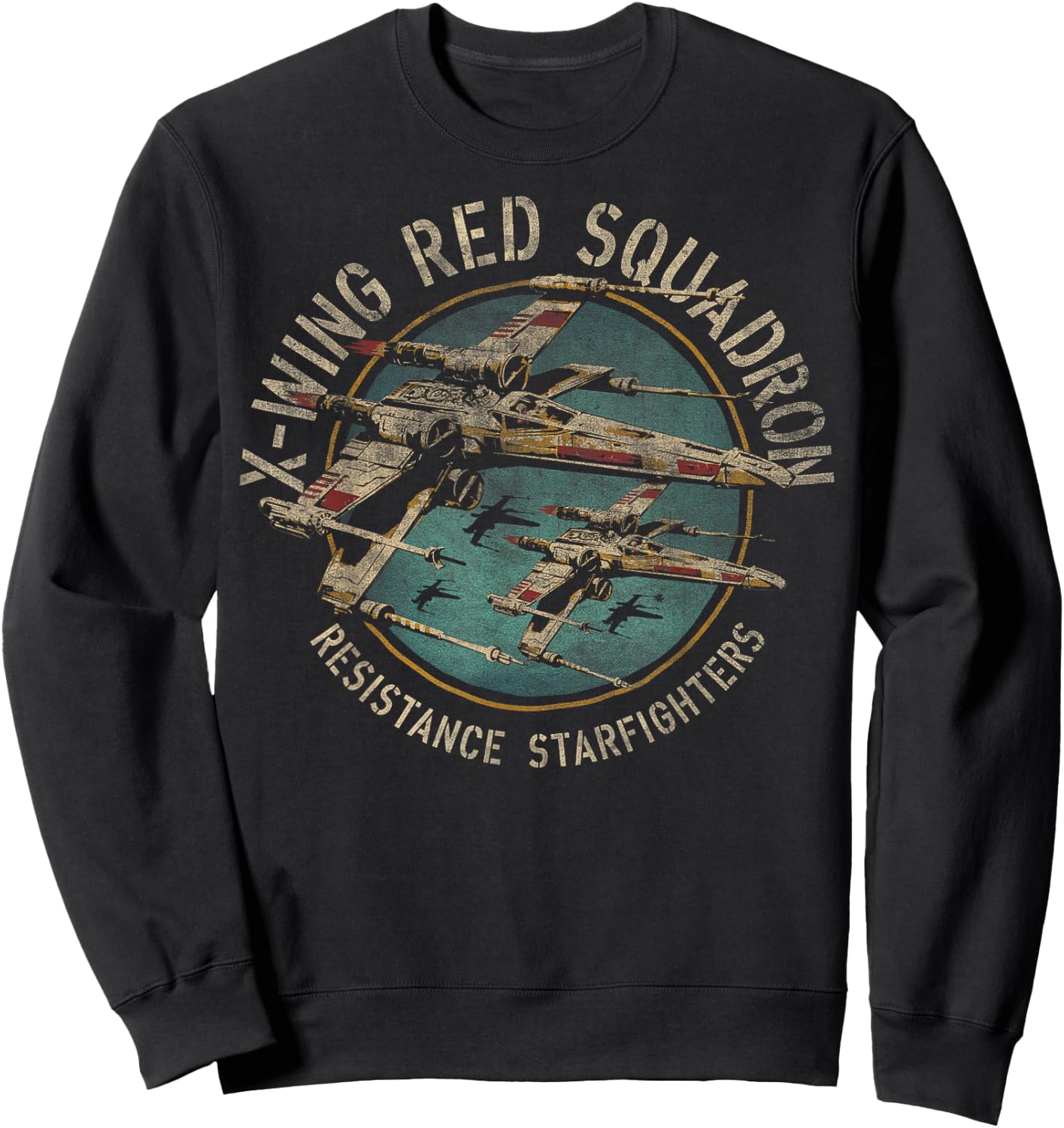 Star Wars X-Wing Squadron Faded Portrait Sweatshirt - Sweatshirt | Black