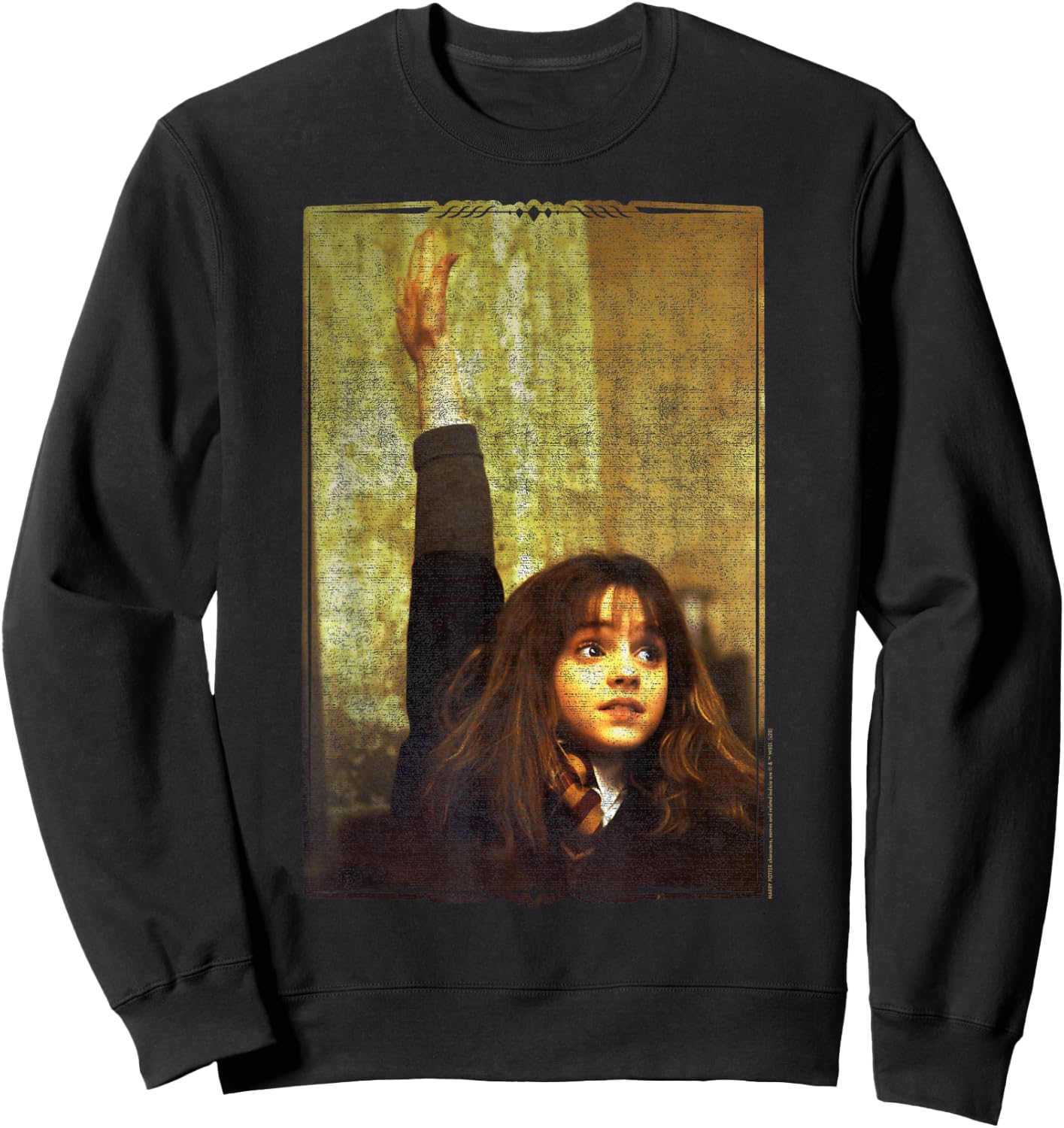 Harry Potter Hermione Granger I Know The Answer Portrait Sweatshirt - Sweatshirt | Black