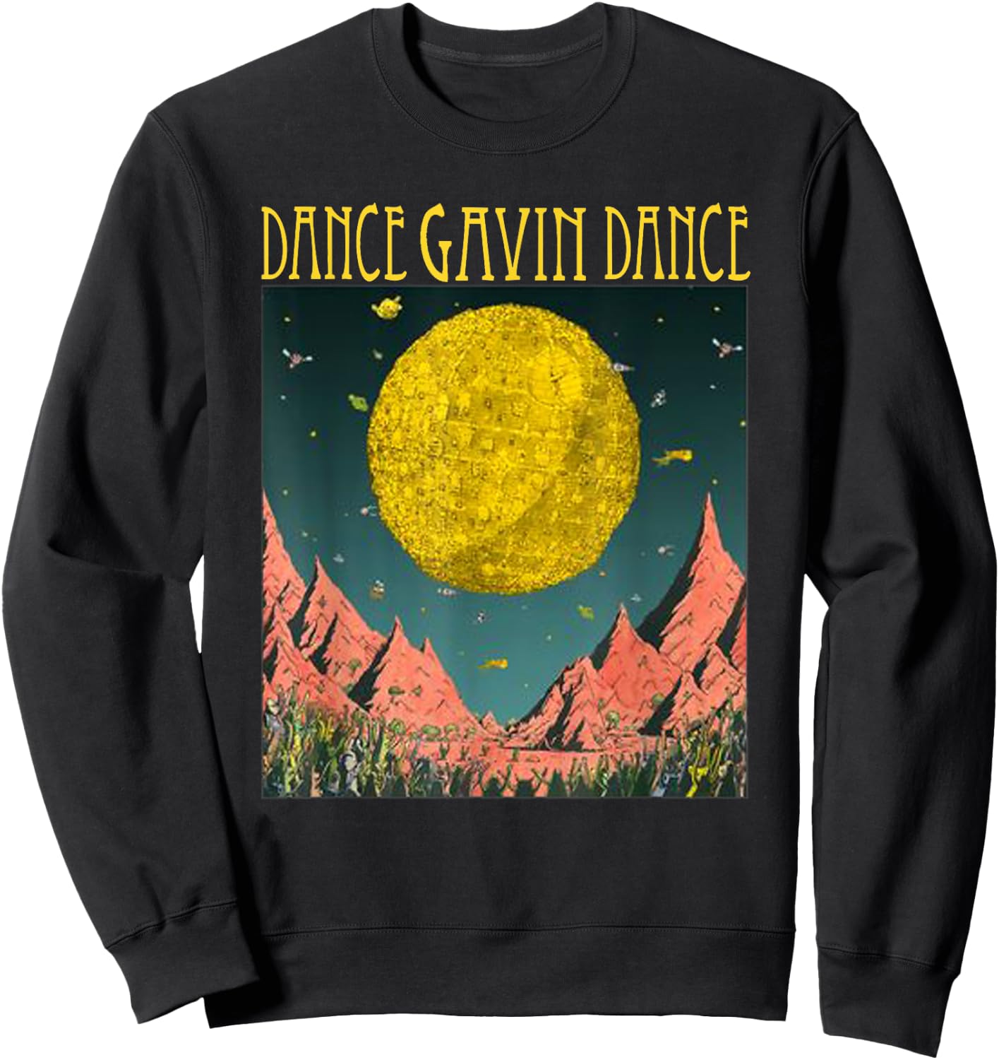 Dance Gavin Dance Mothership graphic - Dance Gavin Dance Sweatshirt - Sweatshirt | Black