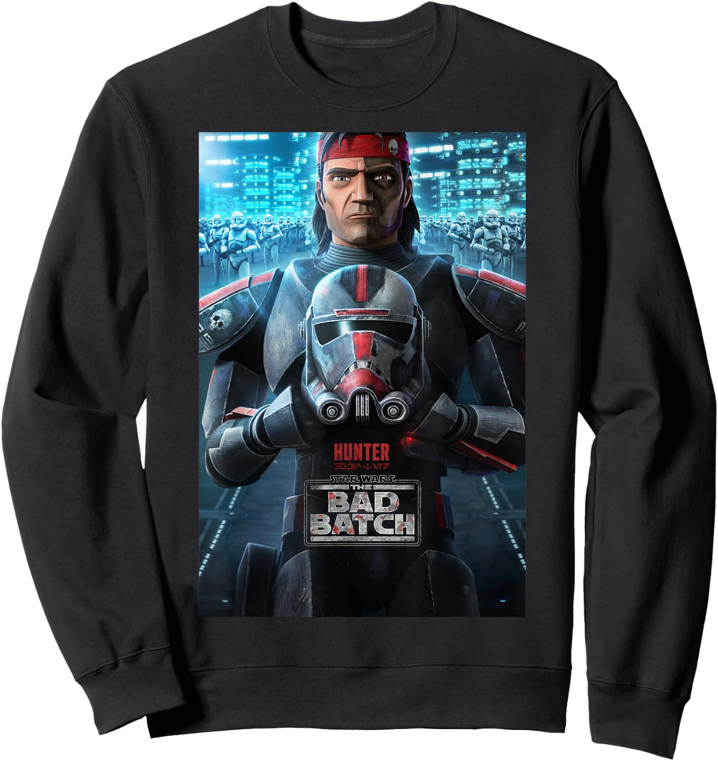 Star Wars: The Bad Batch Hunter Poster Sweatshirt - Sweatshirt | Black