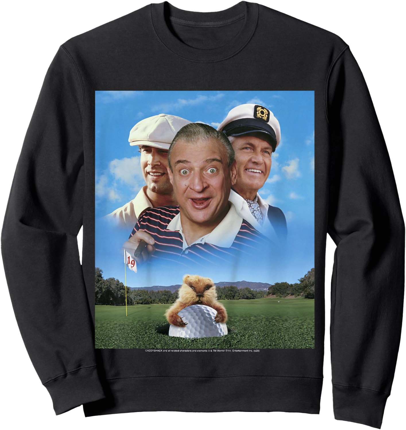 Kids Caddyshack Group Shot Poster Sweatshirt - Sweatshirt | Black