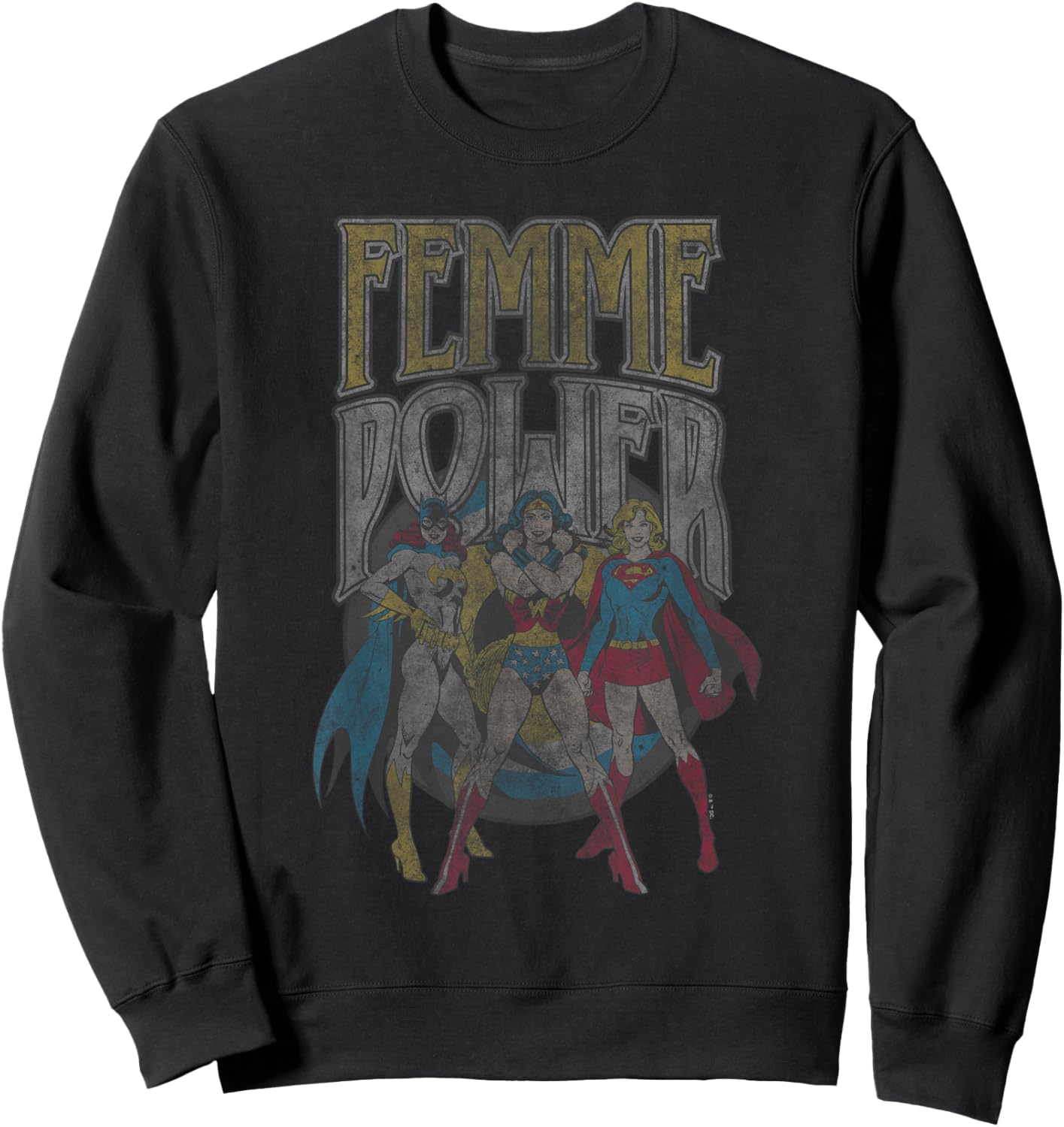 Wonder Woman Femme Power Sweatshirt - Sweatshirt | Black
