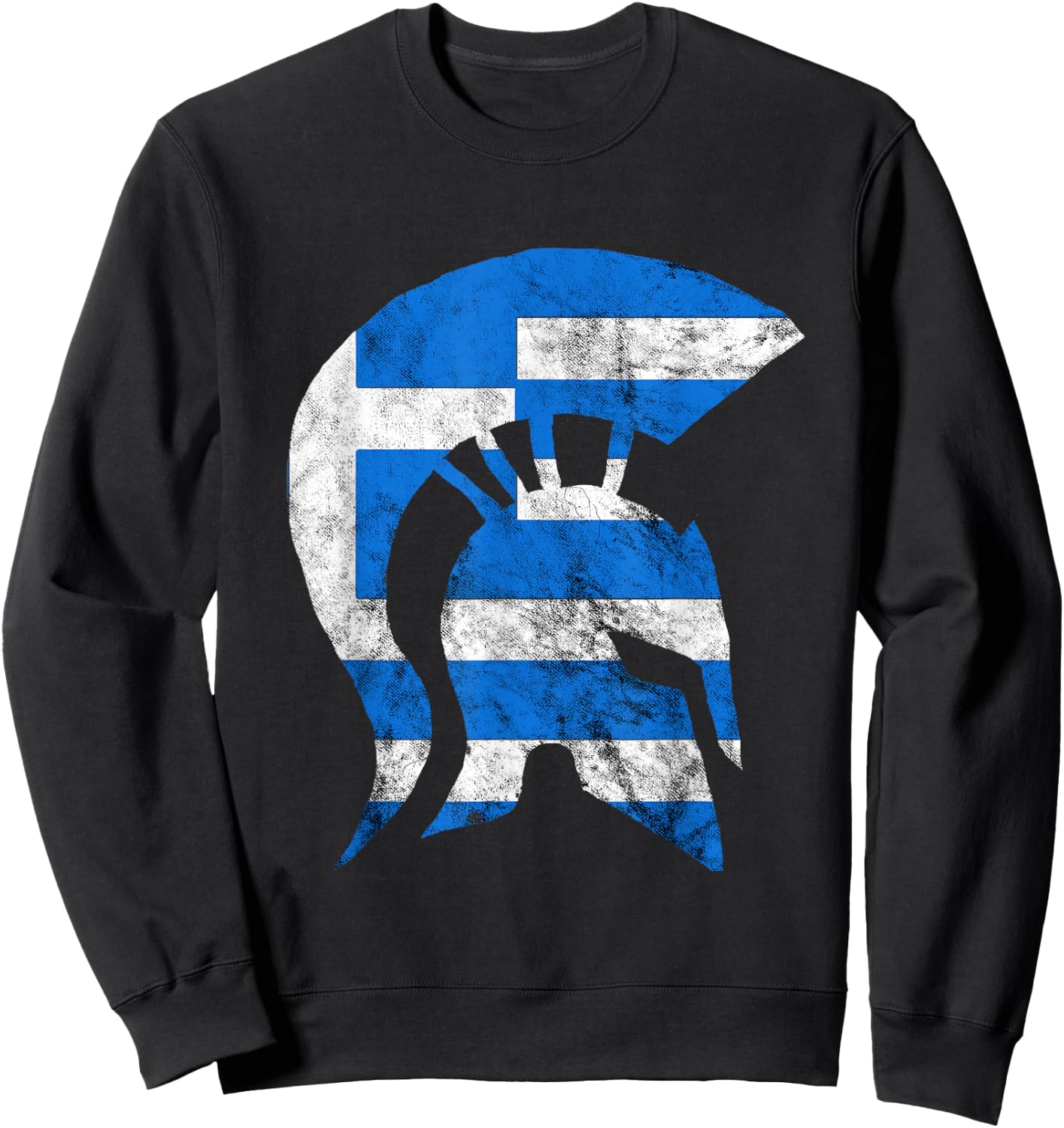 Greek Spartan Gladiators Helmet Greece Sparta Sweatshirt - Sweatshirt | Black