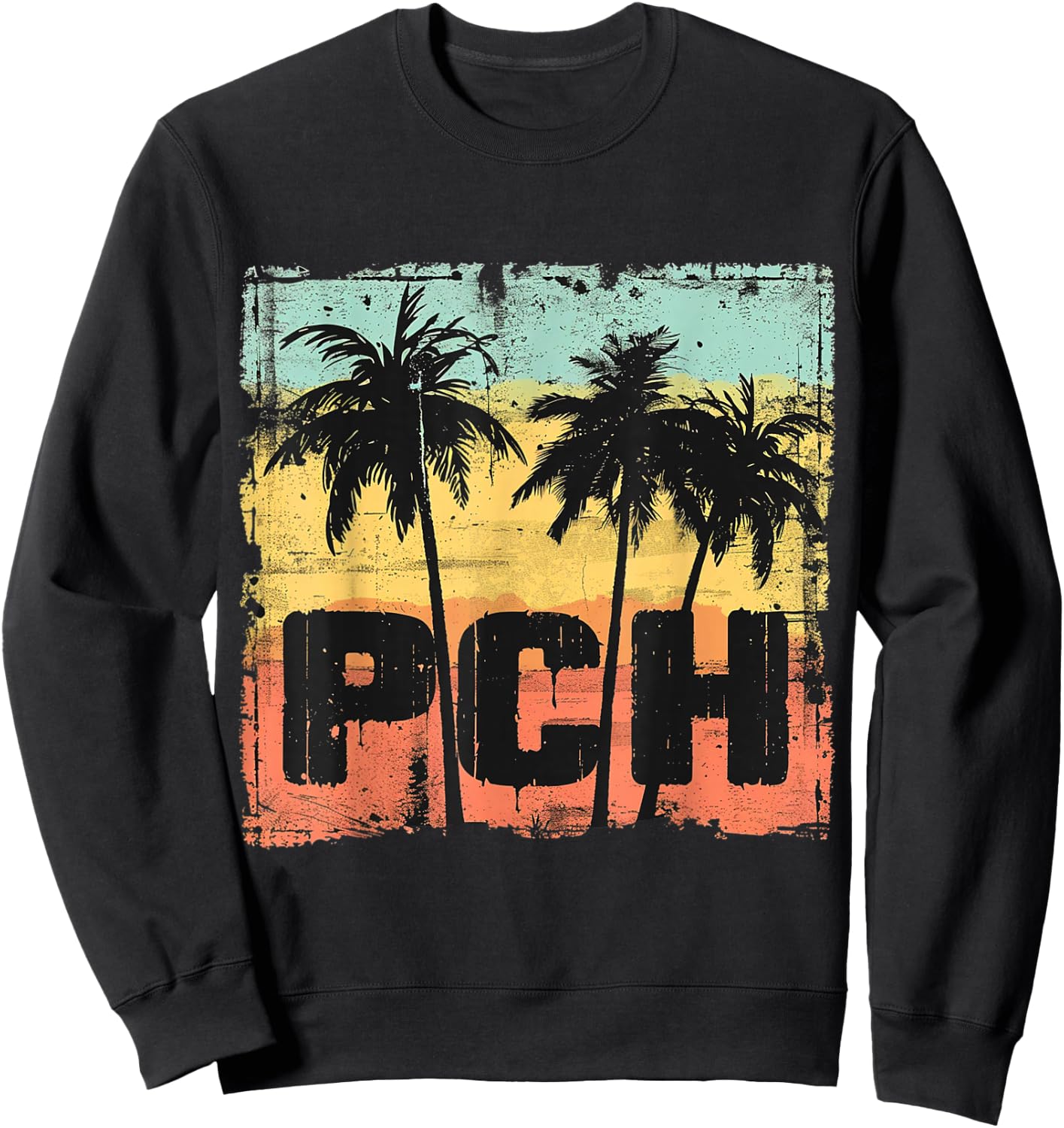 PCH - Pacific Coastal California Highway Sweatshirt - Sweatshirt | Black