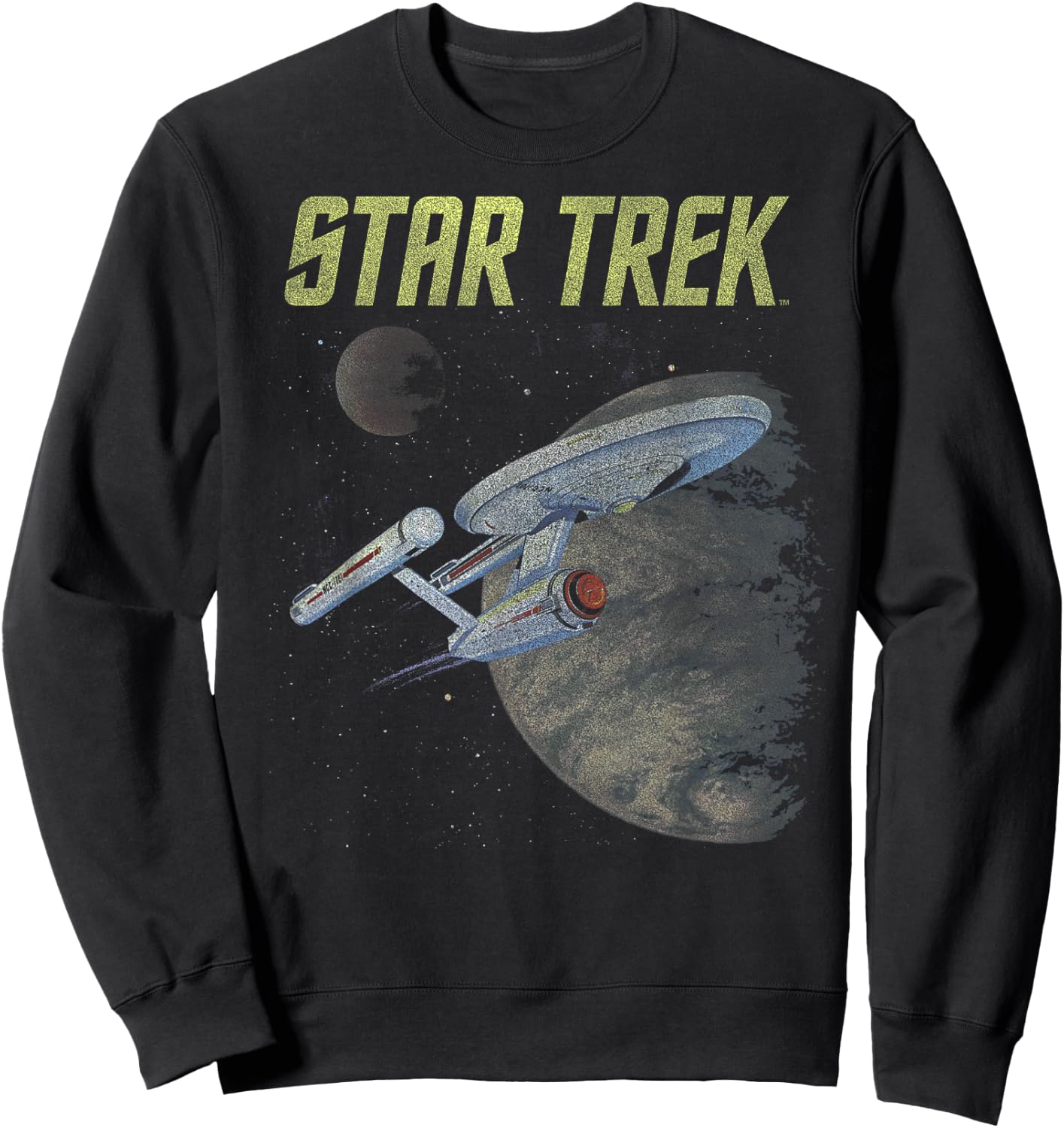 Star Trek: The Original Series Vintage Enterprise Poster Sweatshirt - Sweatshirt | Black