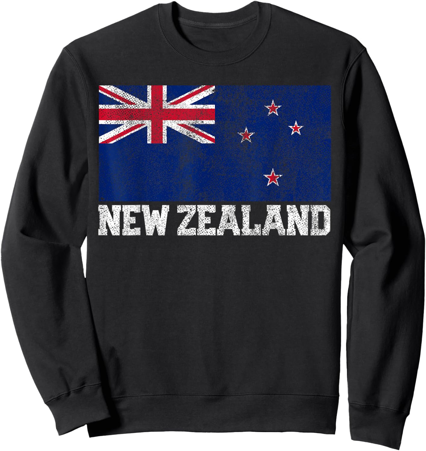 New Zealand Flag National Pride Roots Country Family Nation Sweatshirt - Sweatshirt | Black