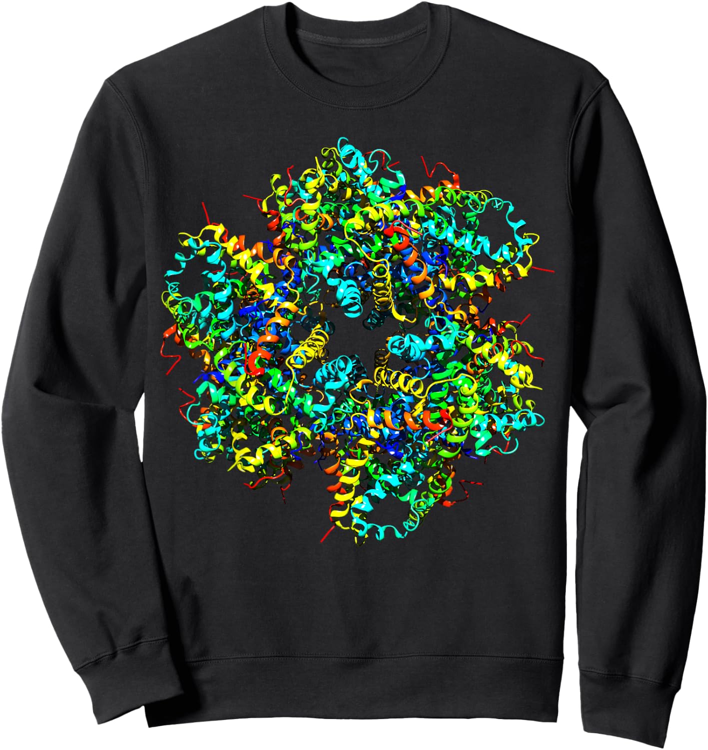 Crystallography Structural Biologist Hemoglobin Molecules Sweatshirt - Sweatshirt | Black