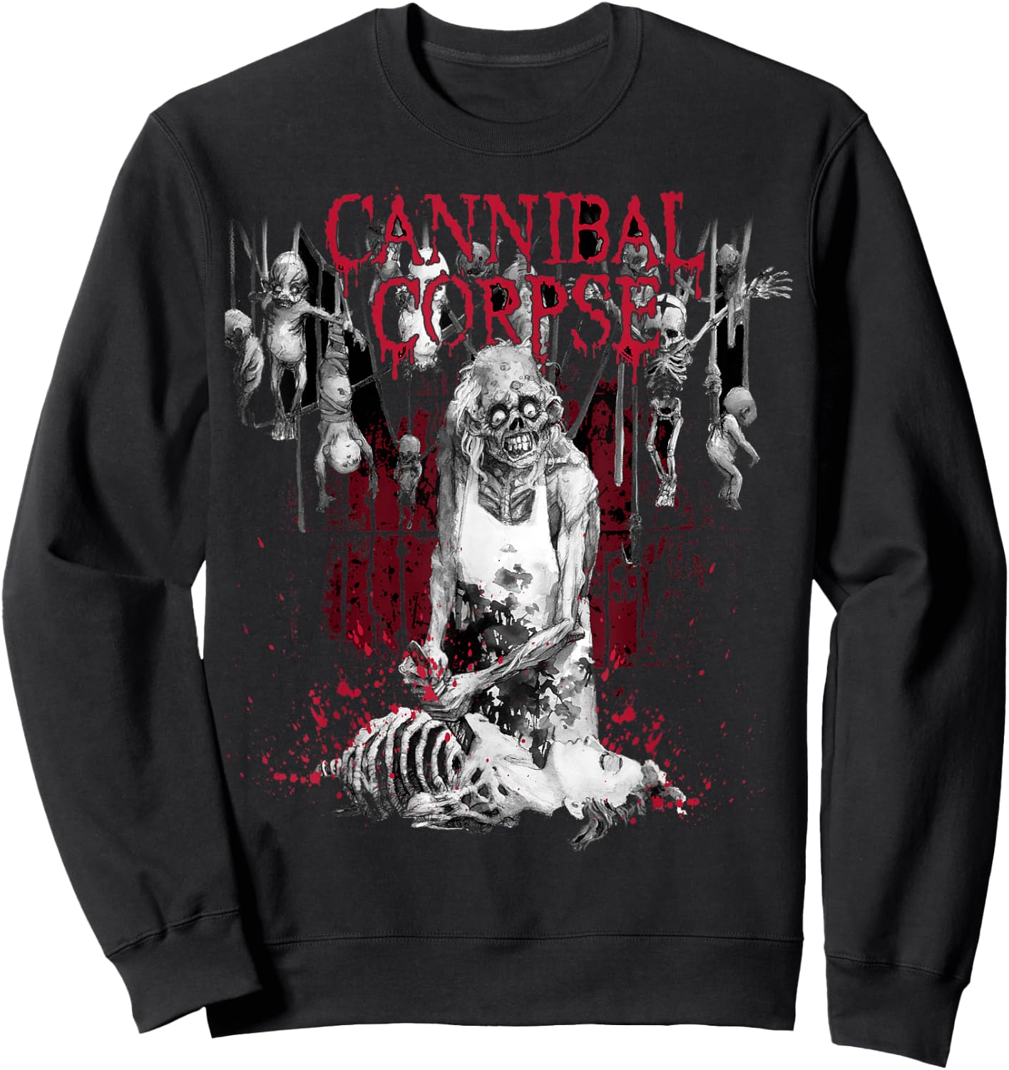 Cannibal Corpse - Butcher - Official Merchandise Short Sleeve Sweatshirt - Sweatshirt | Black