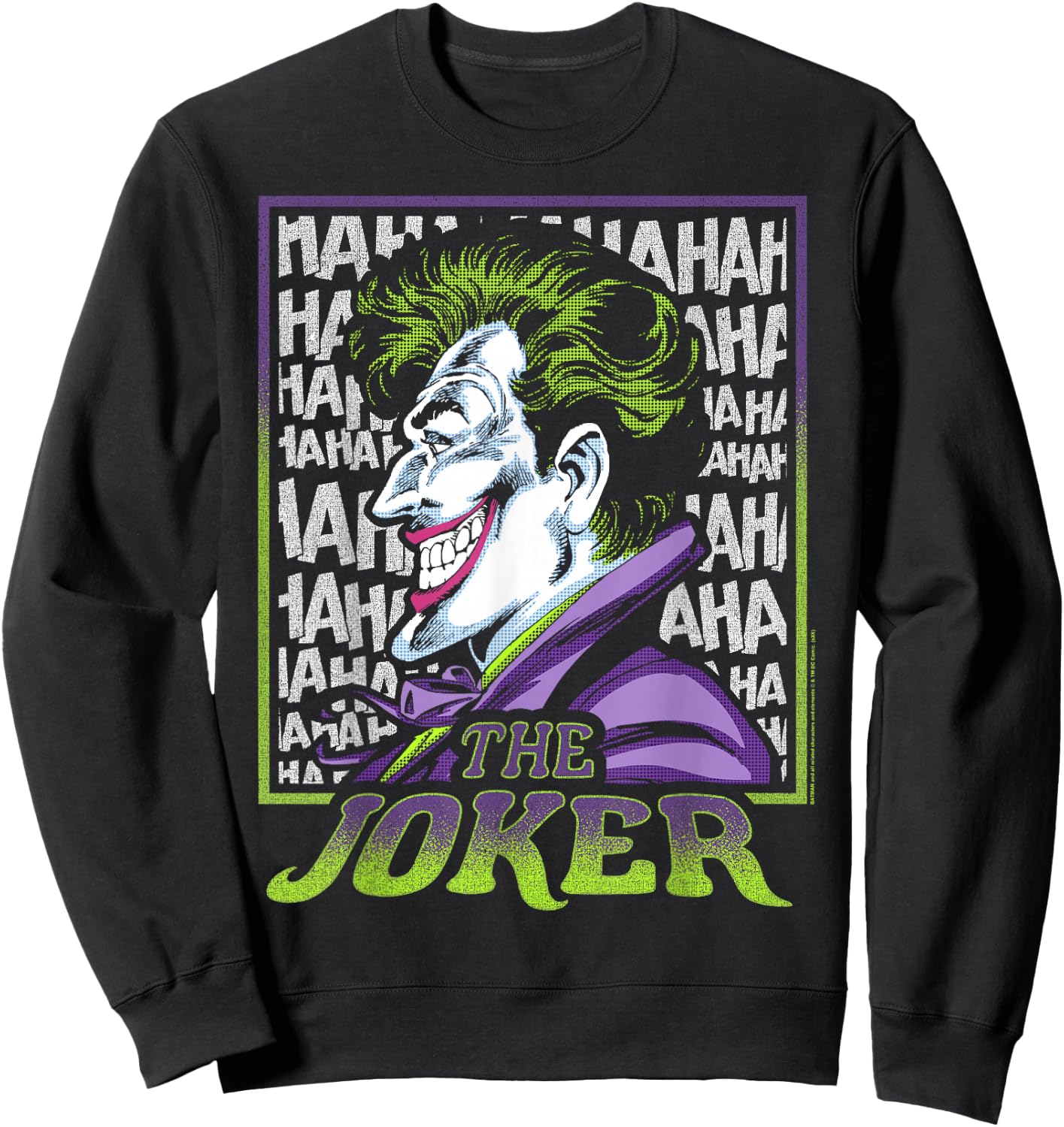 DC Comics Batman Joker Profile Sweatshirt - Sweatshirt | Black