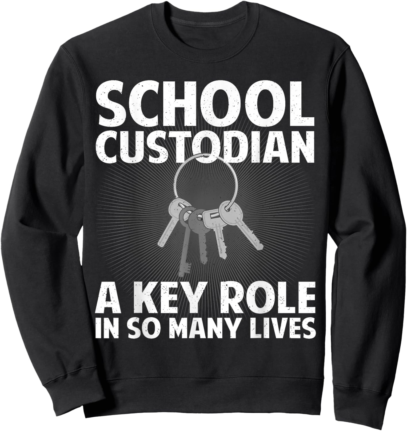School Custodian Design Women Custodian Appreciation Sweatshirt - Sweatshirt | Black