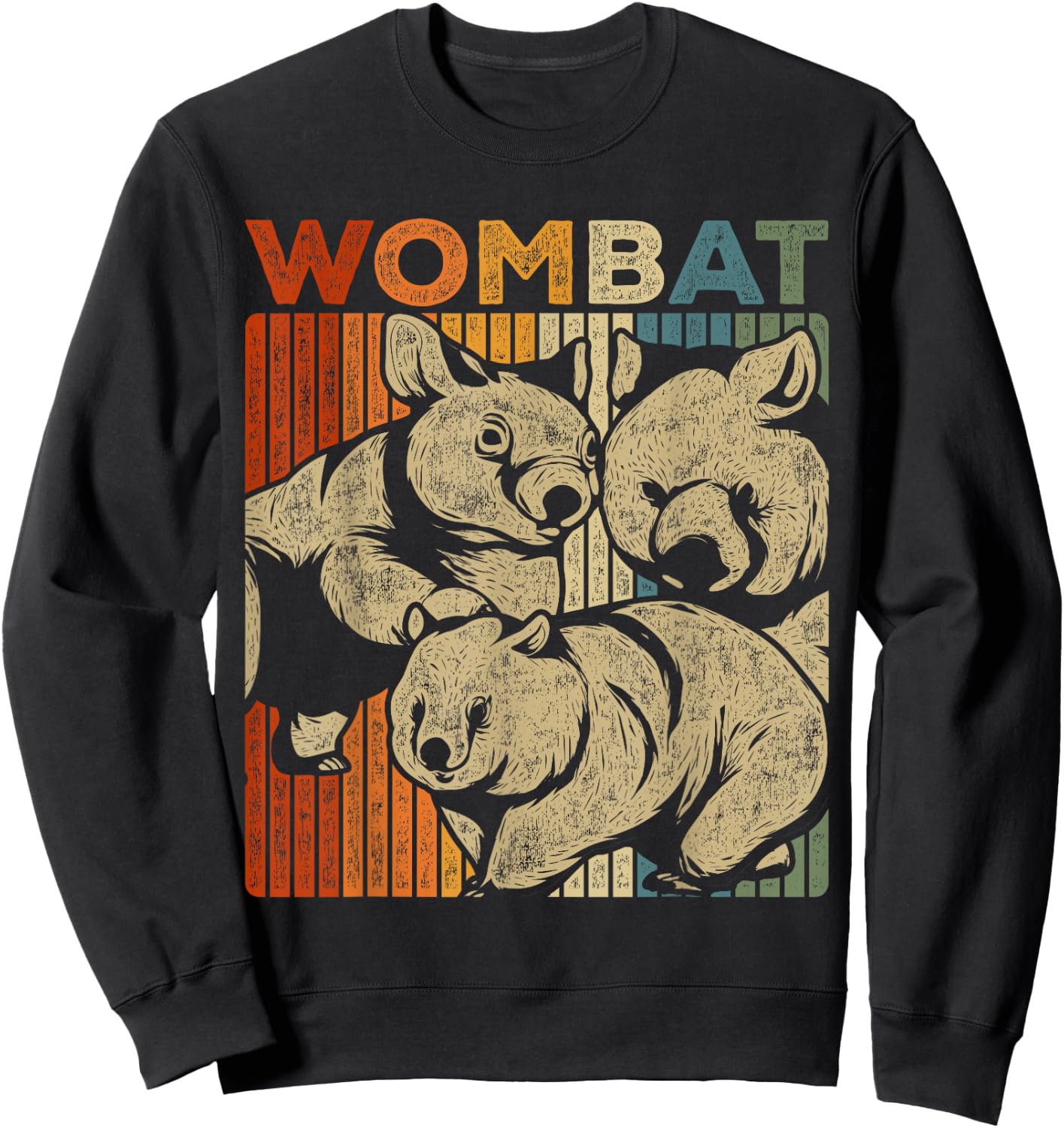 Retro Wombat Sweatshirt - Sweatshirt | Black