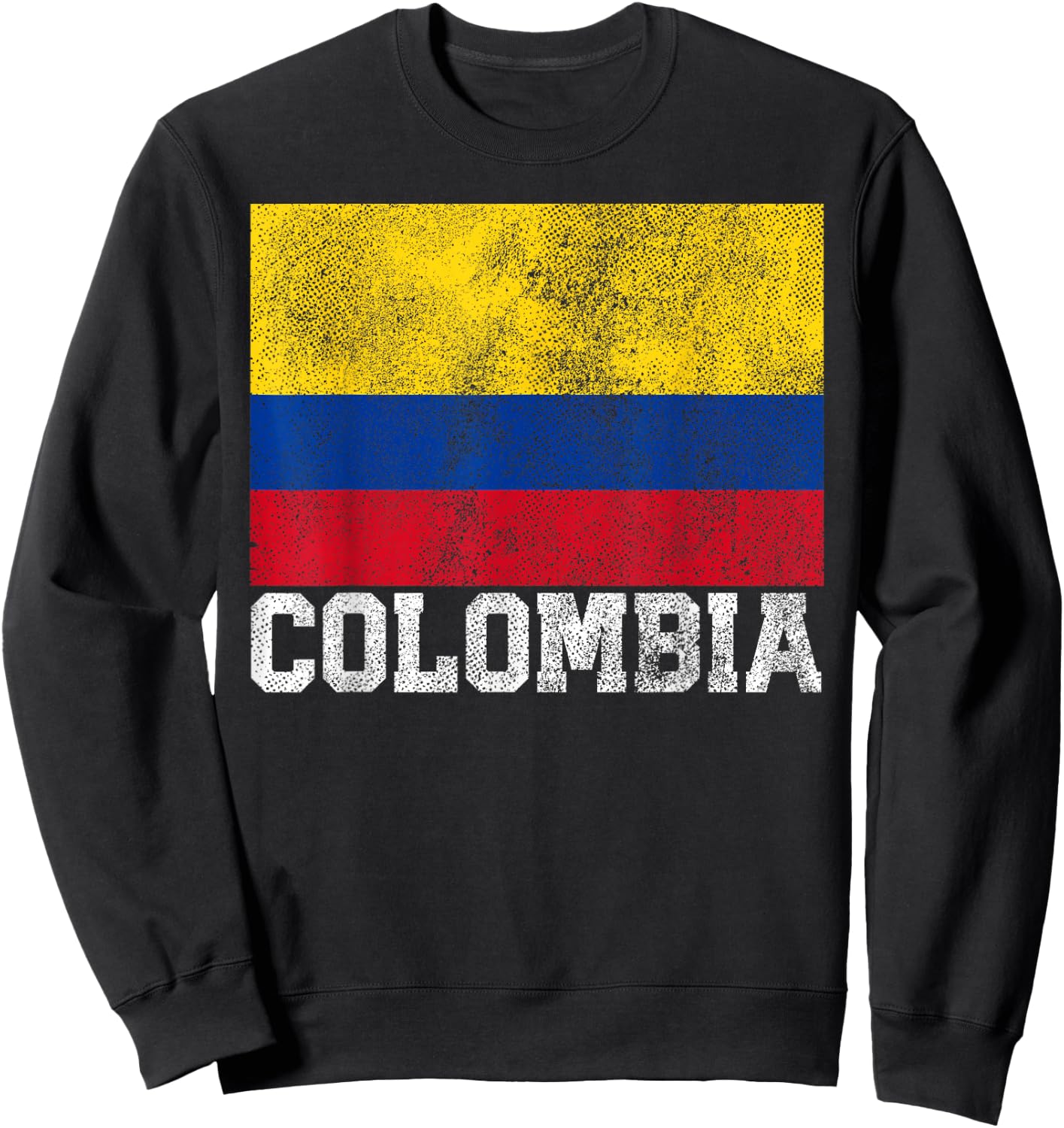 Colombian Colombia Flag Family Pride Country Men Women Gift Sweatshirt - Sweatshirt | Black