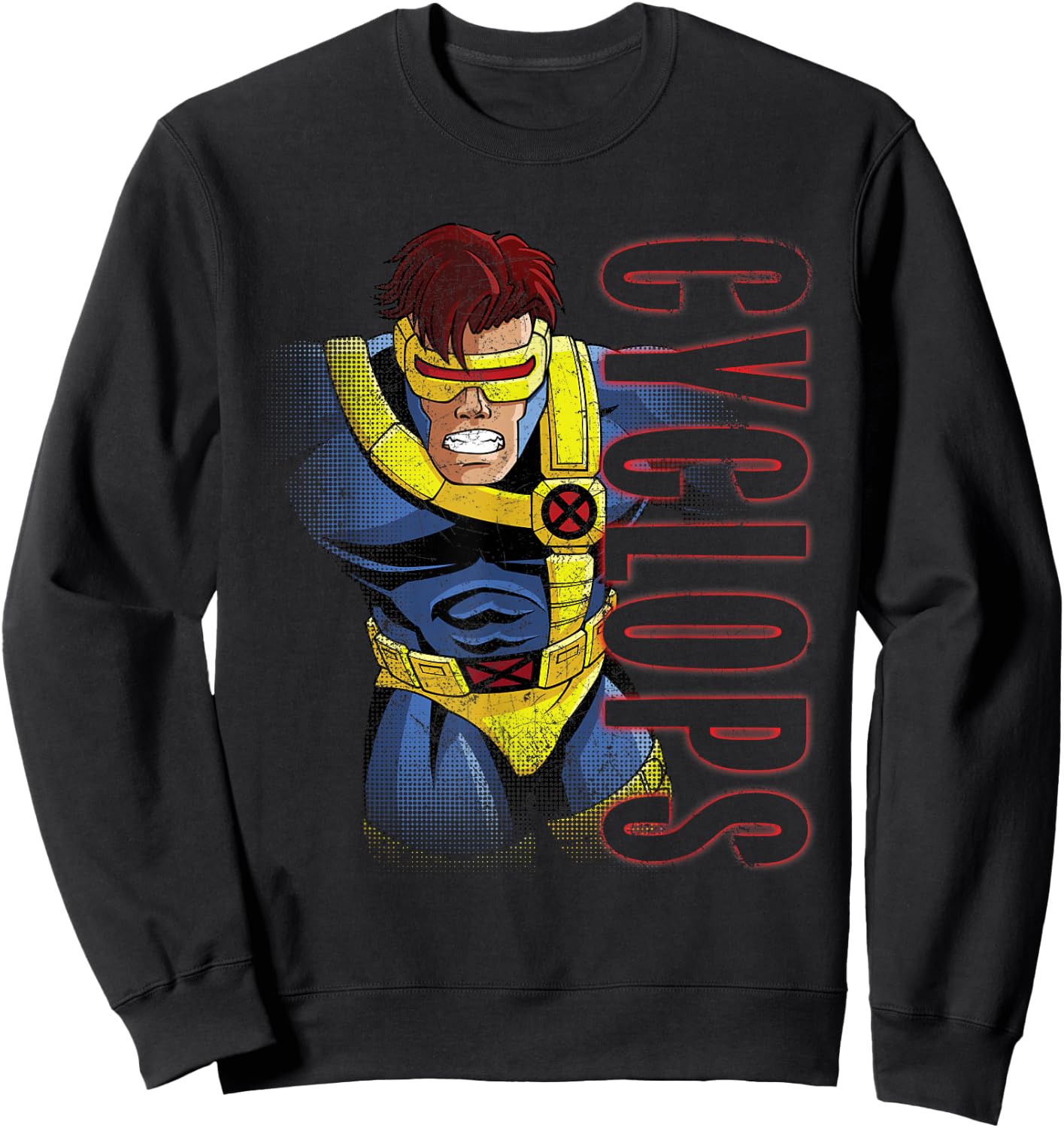 Marvel X-Men Cyclops 90s Sweatshirt - Sweatshirt | Black