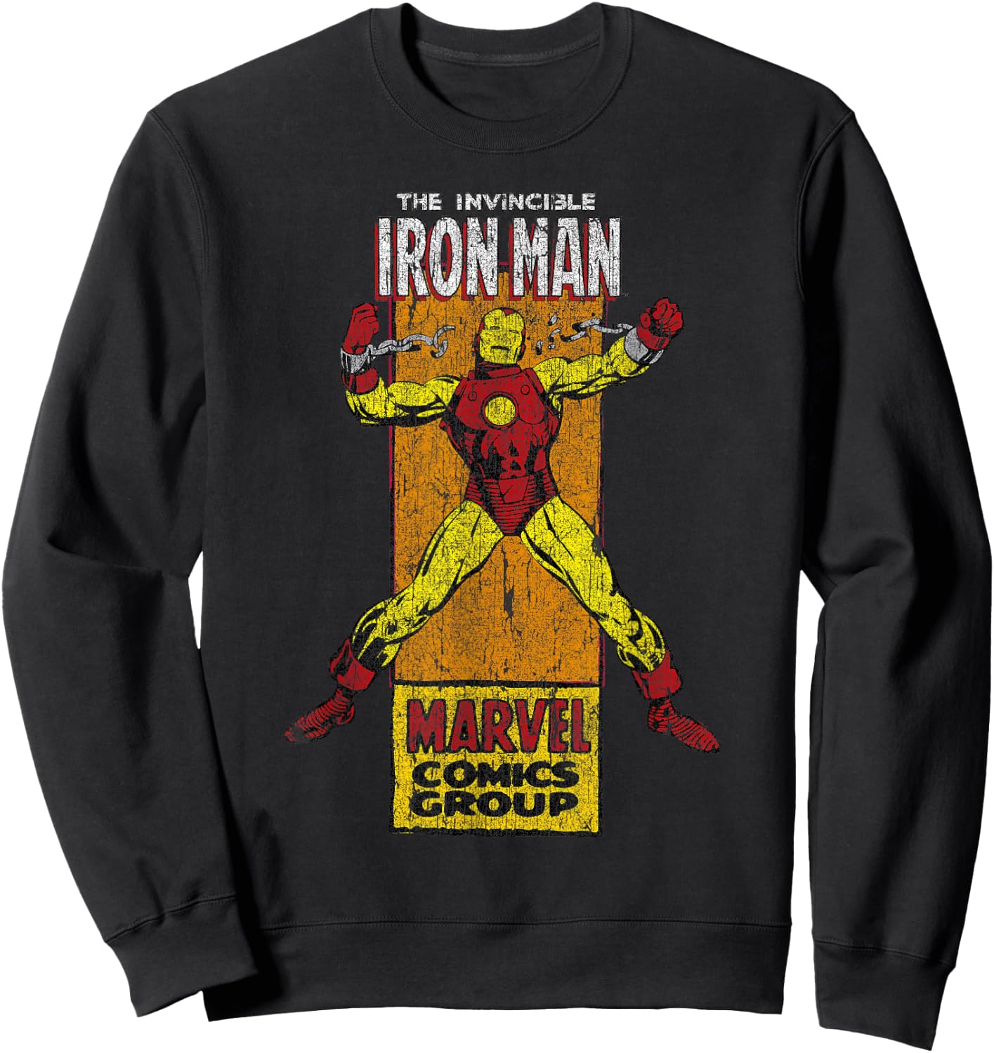 Marvel Iron Man Comics Group Character Card Sweatshirt - Sweatshirt | Black